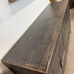 FLOOR MODEL - Reid Reclaimed Wood Sideboard - Weathered Black - 6-Drawer FURNITURE - floor model Hauer Market