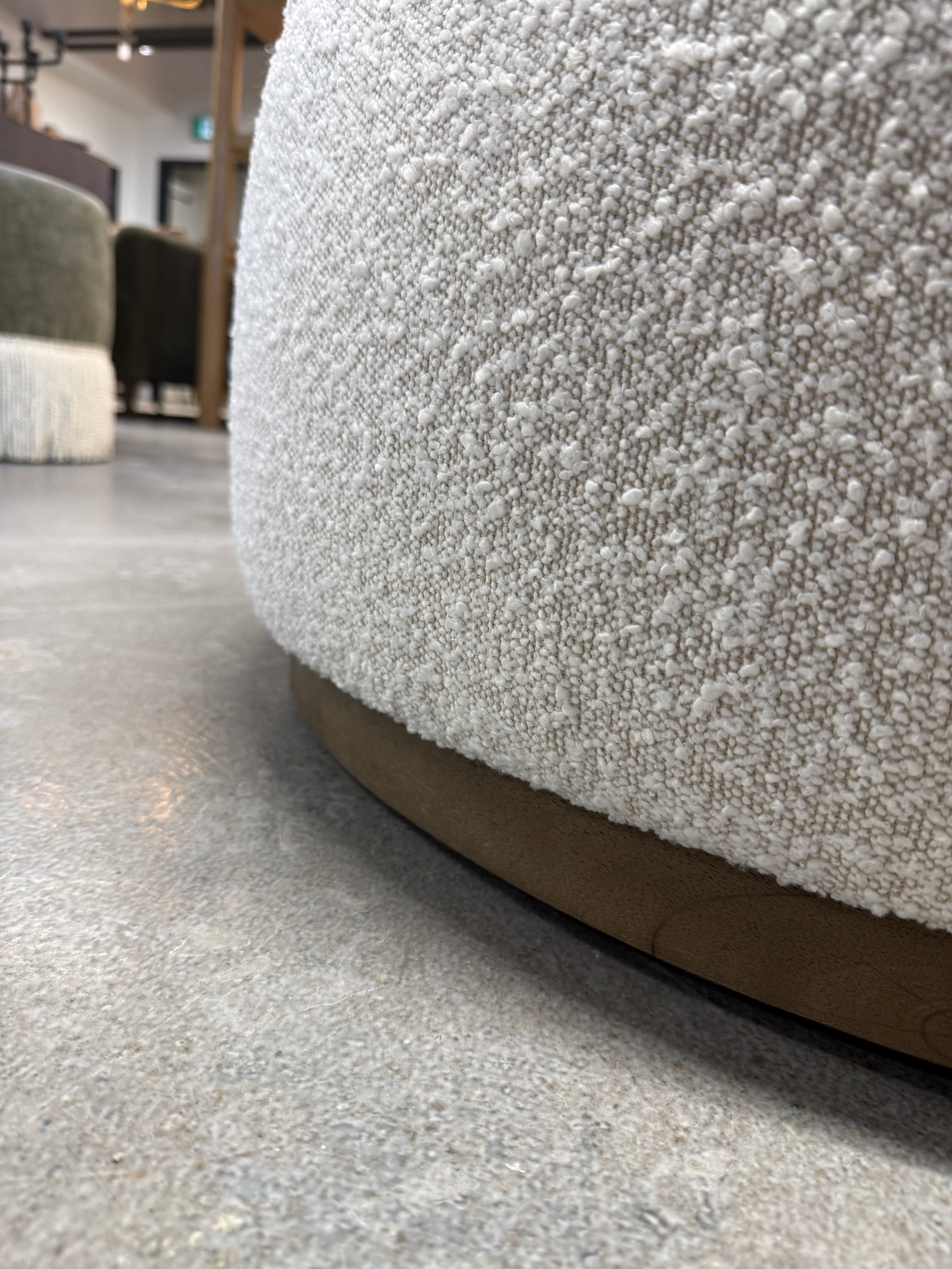 IN STORE - Sinclair Large Round Ottoman FURNITURE - in store Four Hands