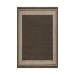 Nate Berkus Canon Bordered Wool Cozy Area Rug RUGS - wool Dash & Albert Charcoal 3' x 5'
