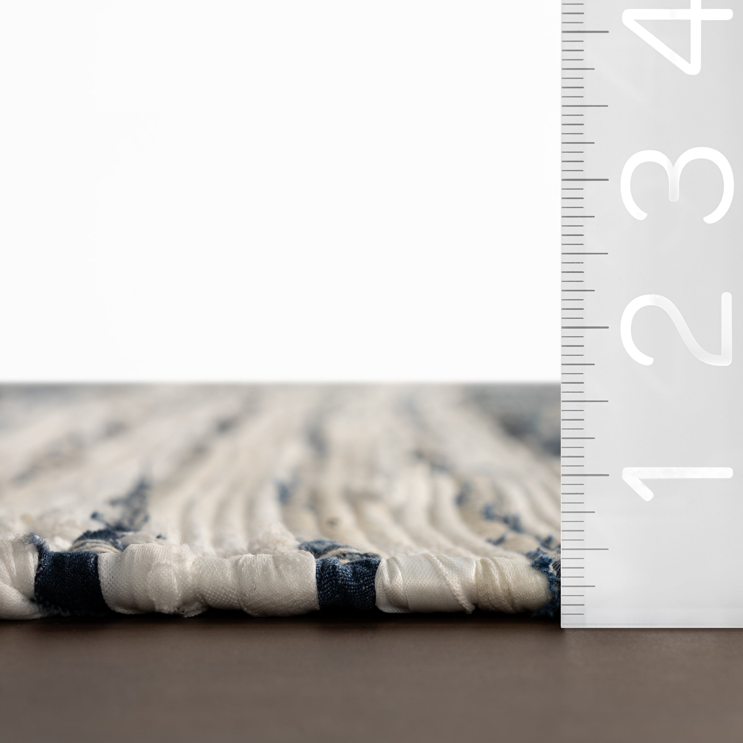 Diora Denim Bohemian Striped Rug RUGS - cotton Dash & Albert