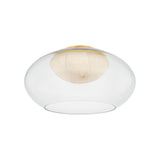 Moore Flush Mount LIGHTING - flush mount Hudson Valley Lighting Aged Brass Small