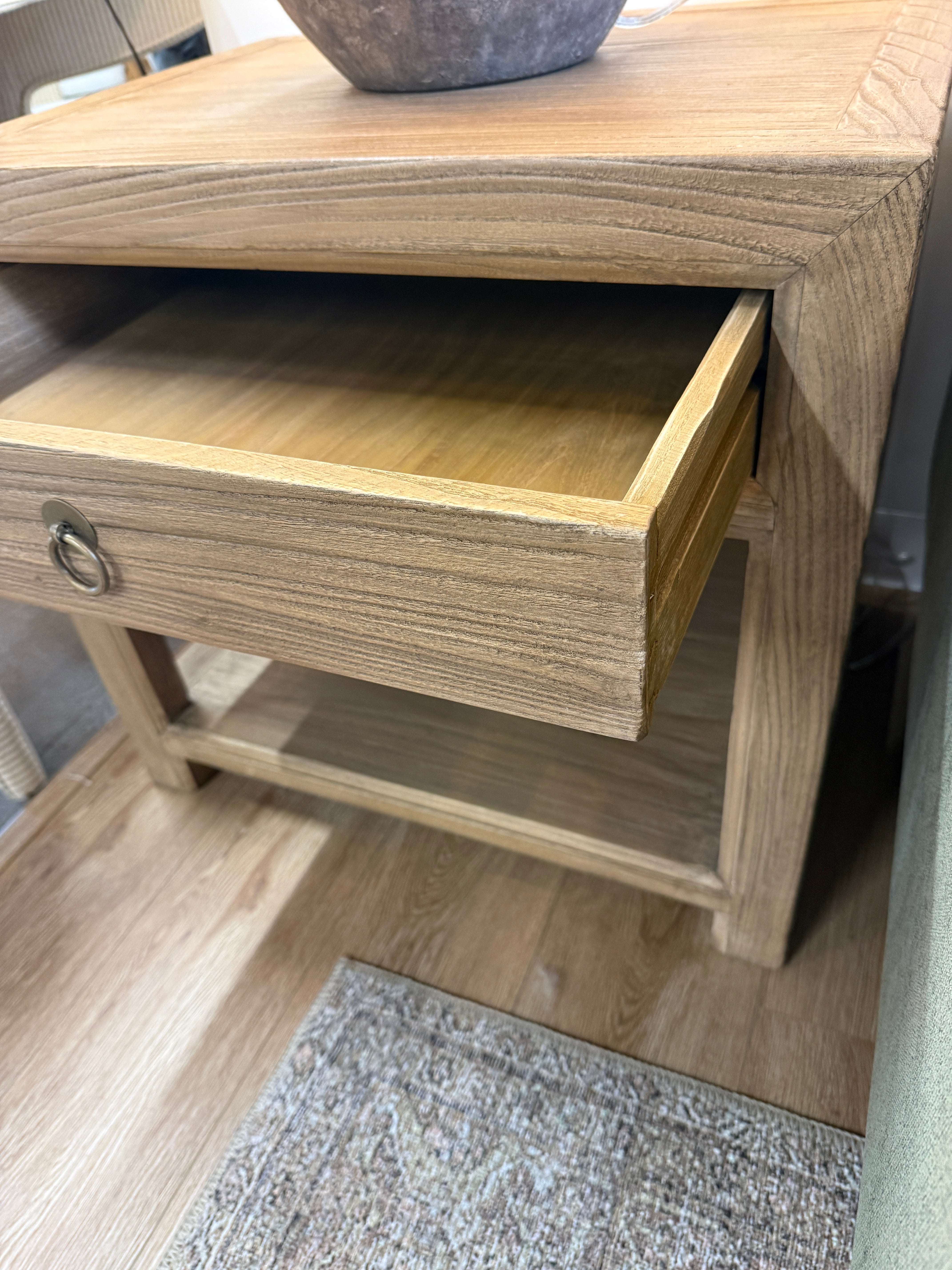 FLOOR MODEL - Sutton Reclaimed Wood Nightstand - Natural FURNITURE - floor model Hauer Market