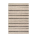 Nate Berkus York Striped Wool Cozy Area Rug RUGS - wool Dash & Albert Grey 3' x 5'
