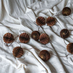 Recycled Paper Honeycomb Garland CHRISTMAS 2023 Creative Co-op (DYA) Mulberry
