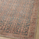Angela Rose x Loloi Aubrey Blue/ Terracotta Rug 0-RUGS Loloi