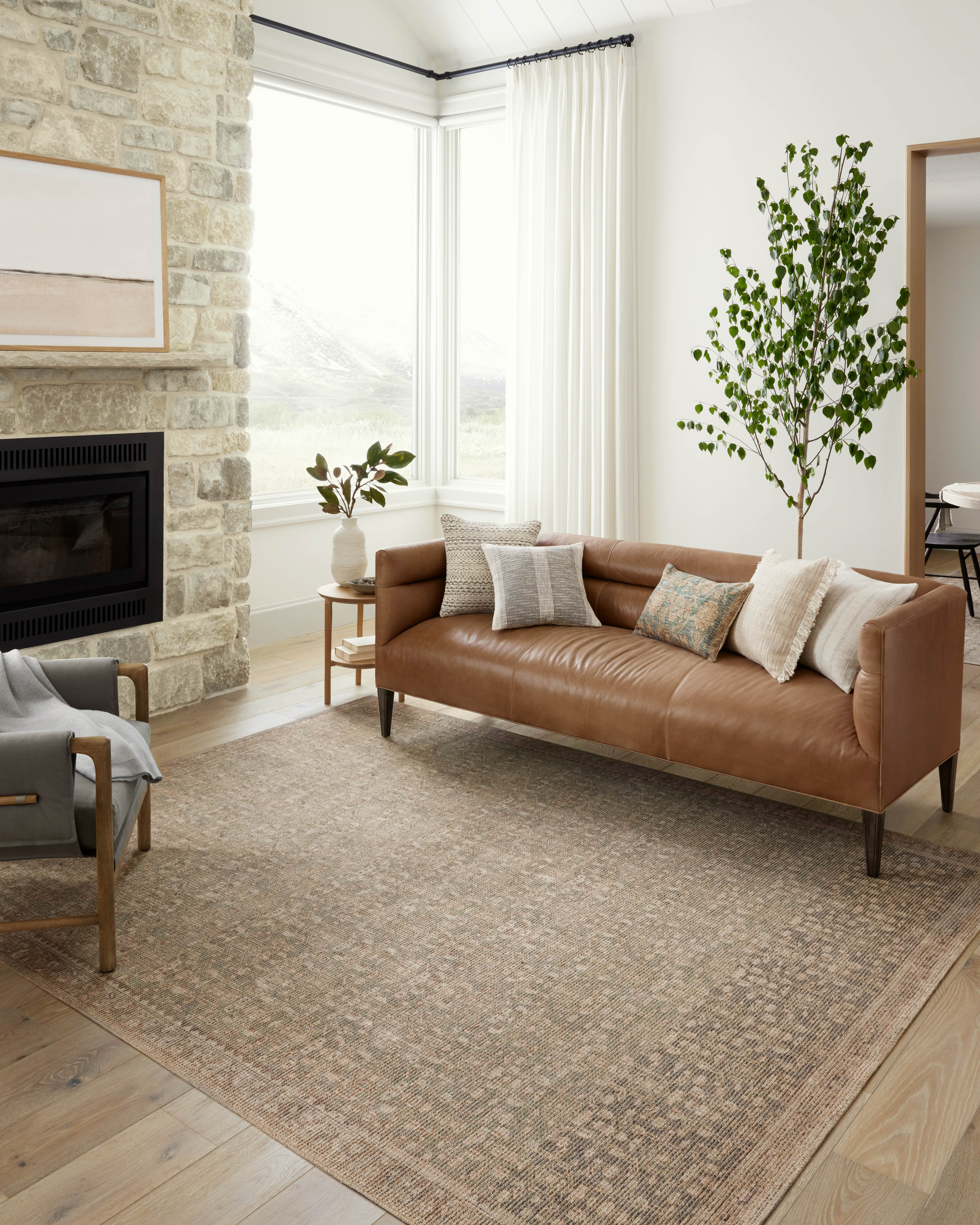 Angela Rose x Loloi Aubrey Sage/ Bark Rug 0-RUGS Loloi