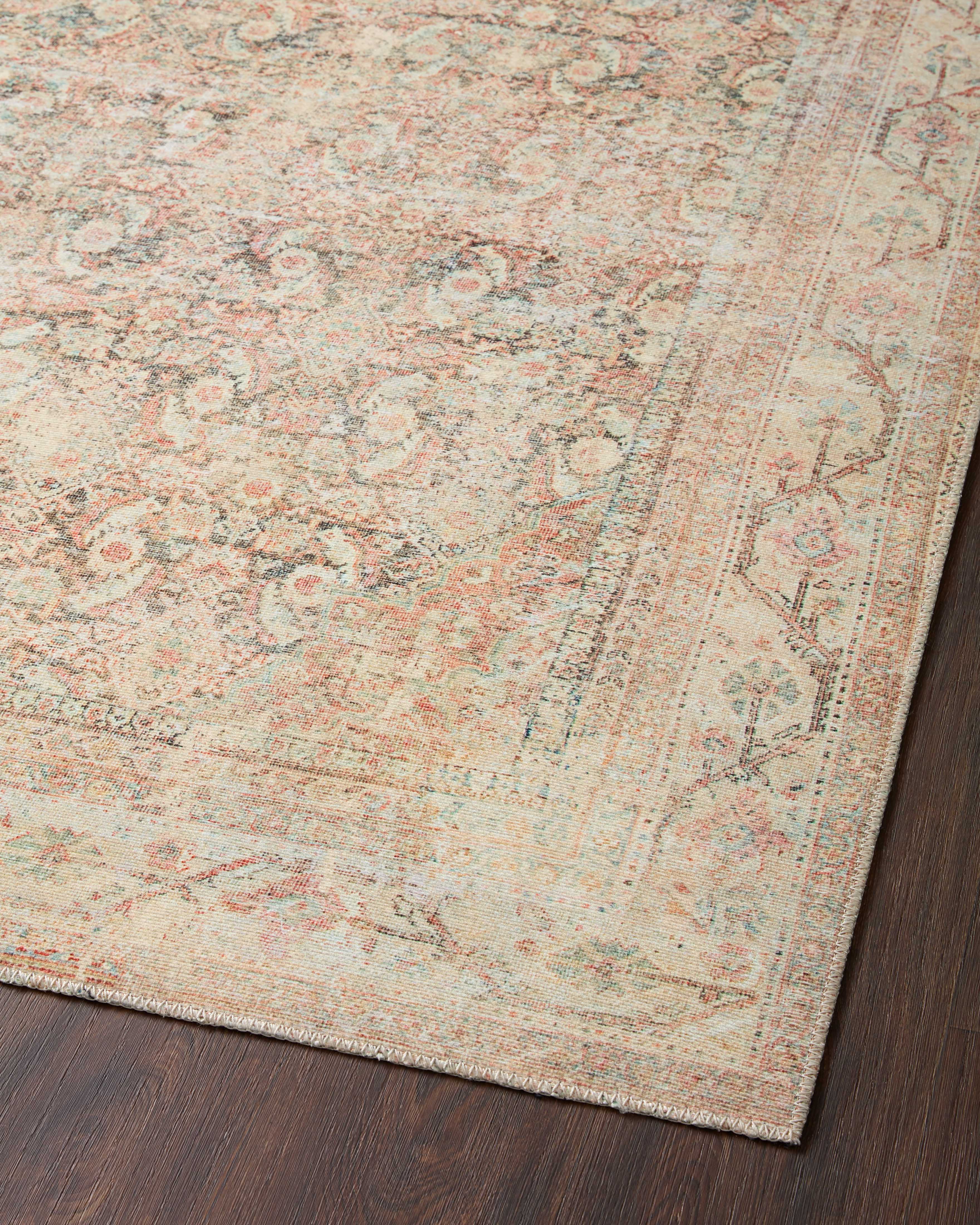 Loloi Adrian Natural / Apricot Rug 1-RUGS-patterned Loloi