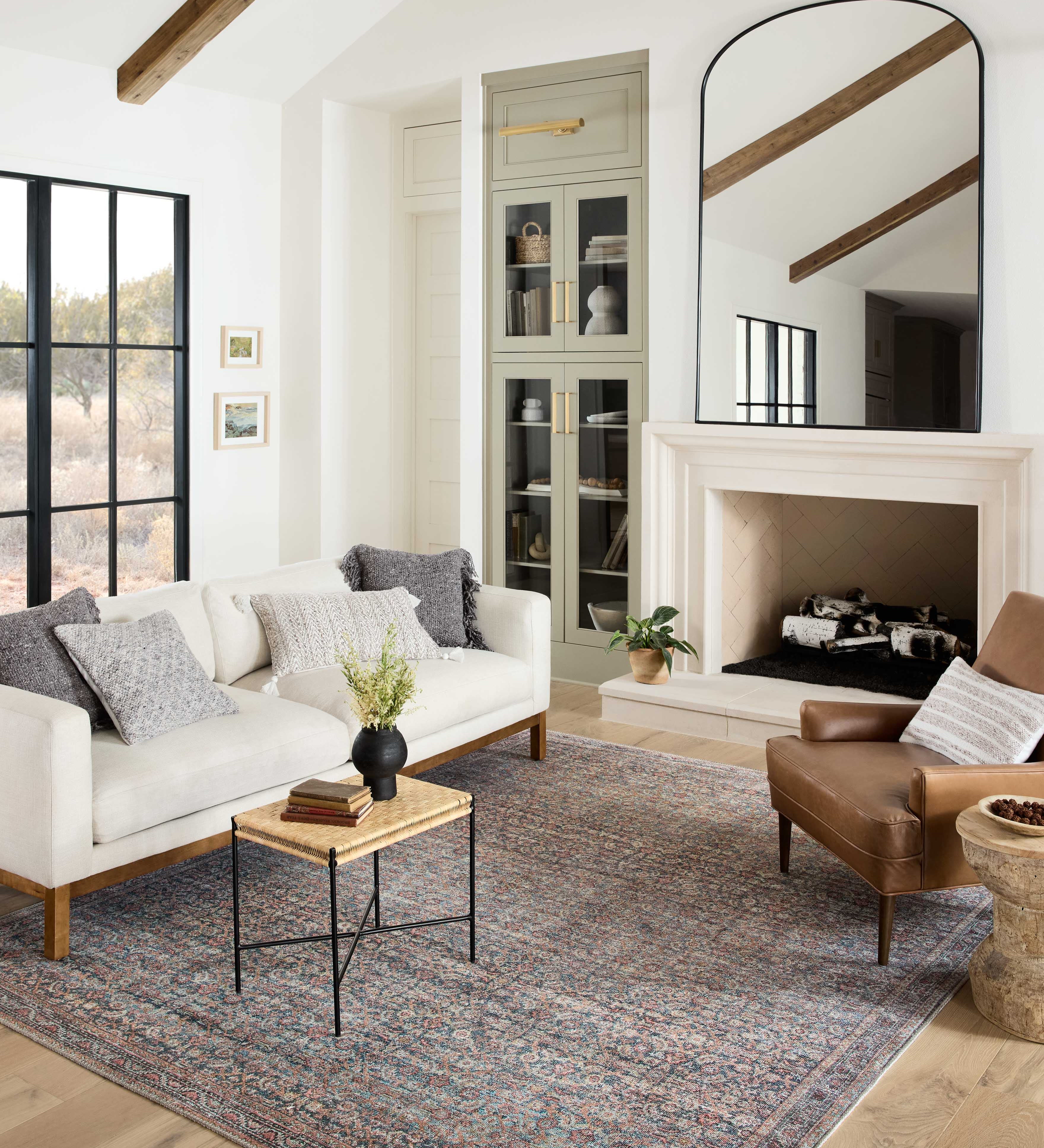 Loloi Adrian Denim / Multi Rug 2-RUGS-patterned Loloi