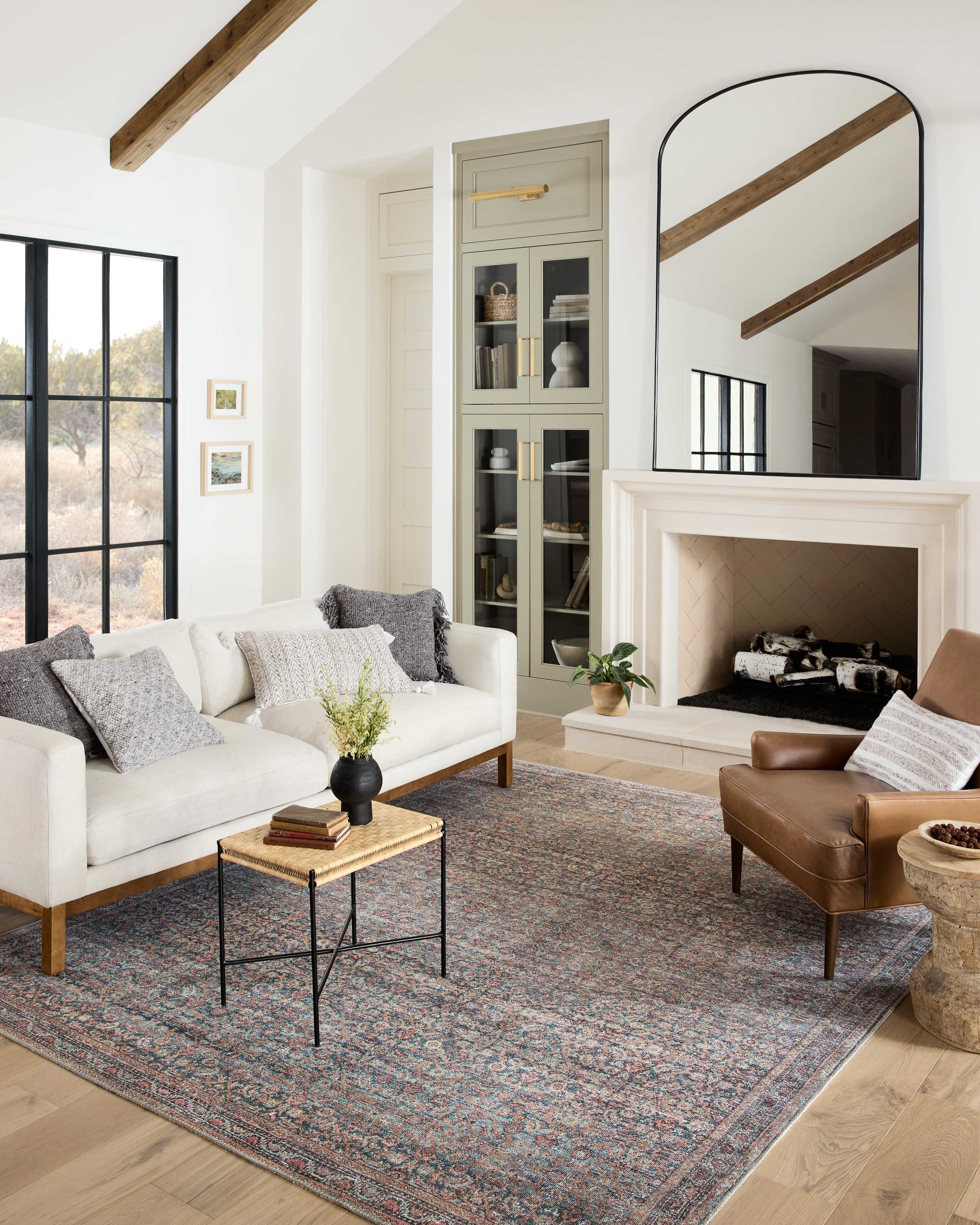 Loloi Adrian Denim / Multi Rug 2-RUGS-patterned Loloi