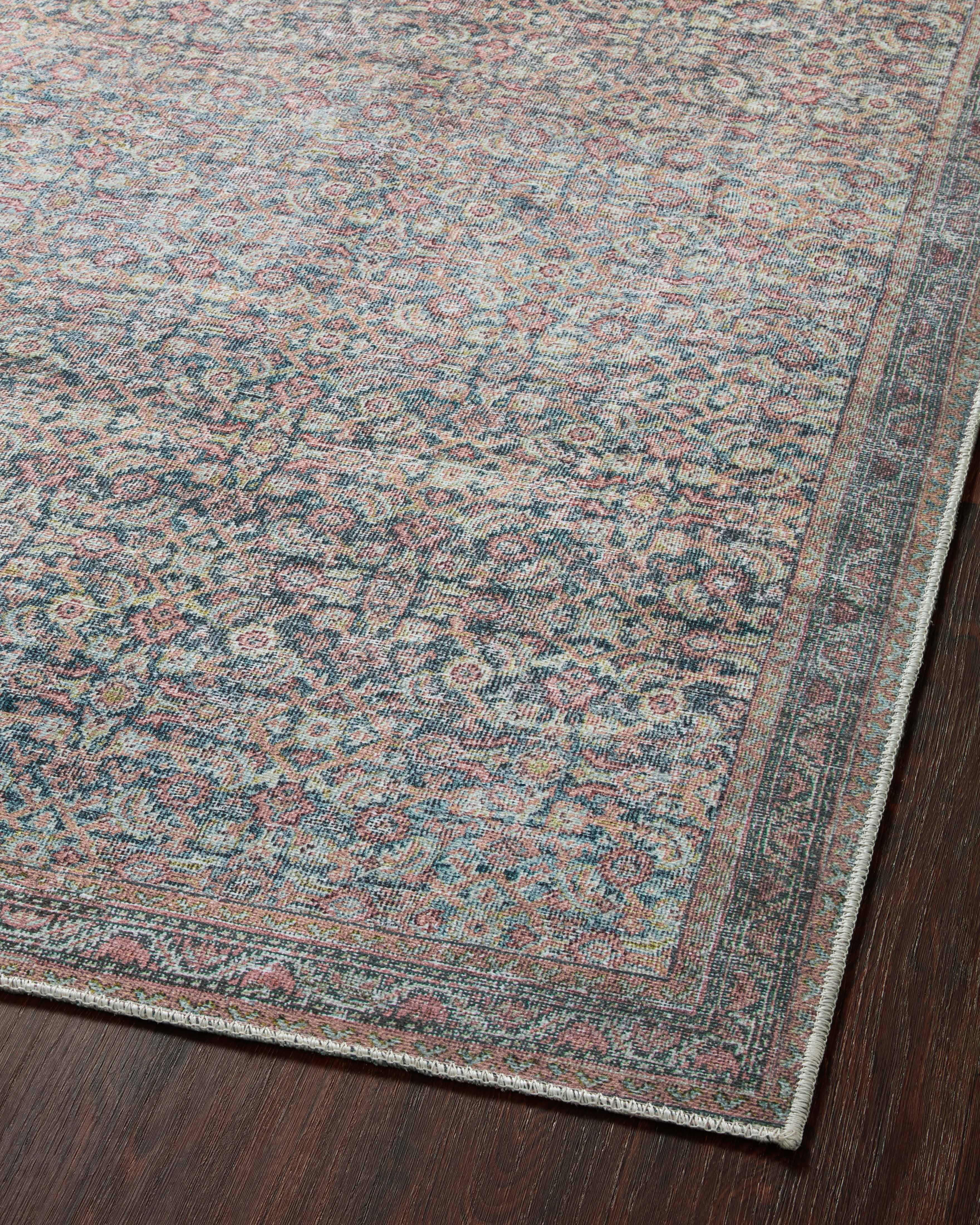 Loloi Adrian Denim / Multi Rug 2-RUGS-patterned Loloi