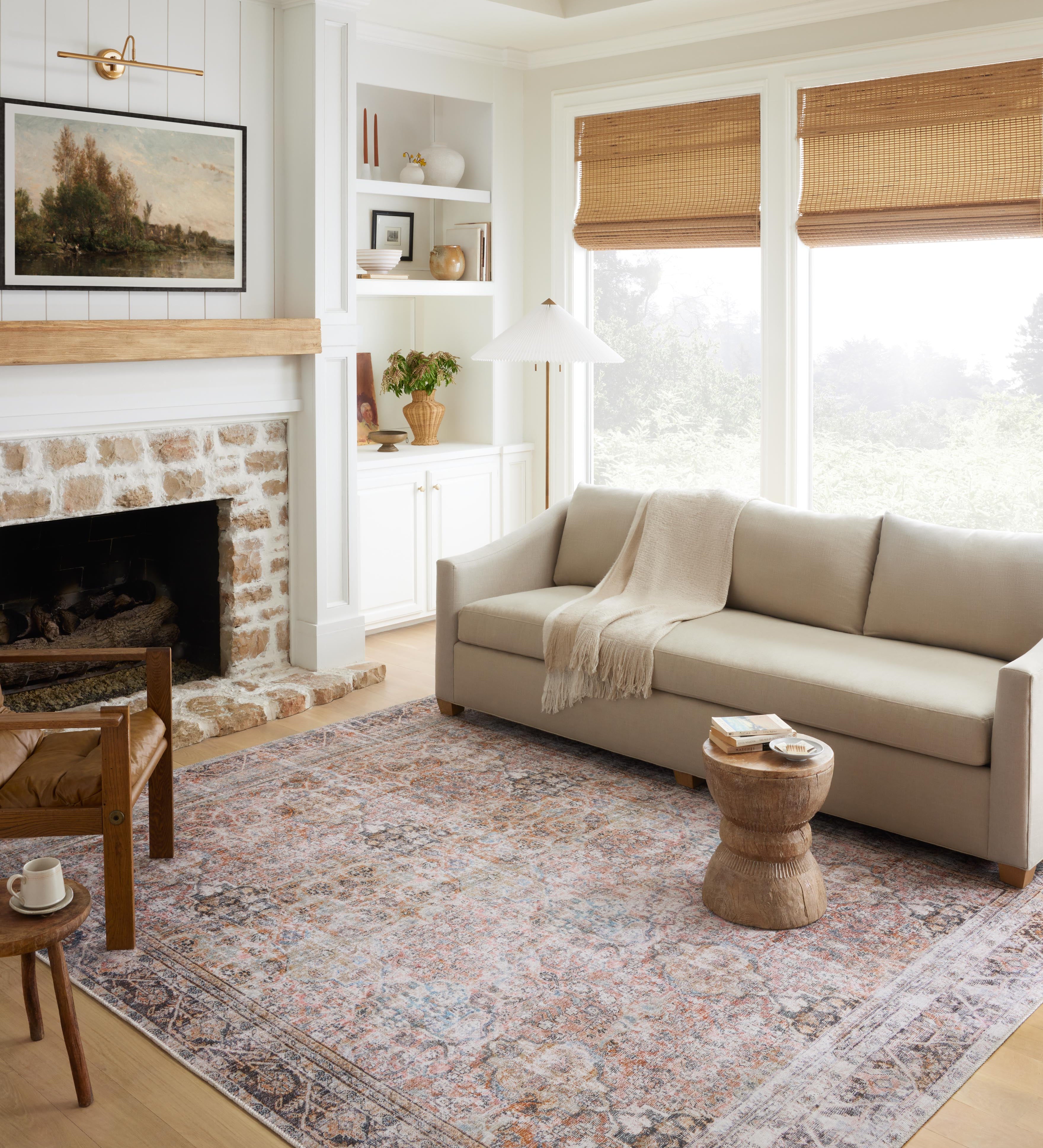 Loloi Adrian Sunset / Charcoal Rug 0-RUGS-patterned Loloi