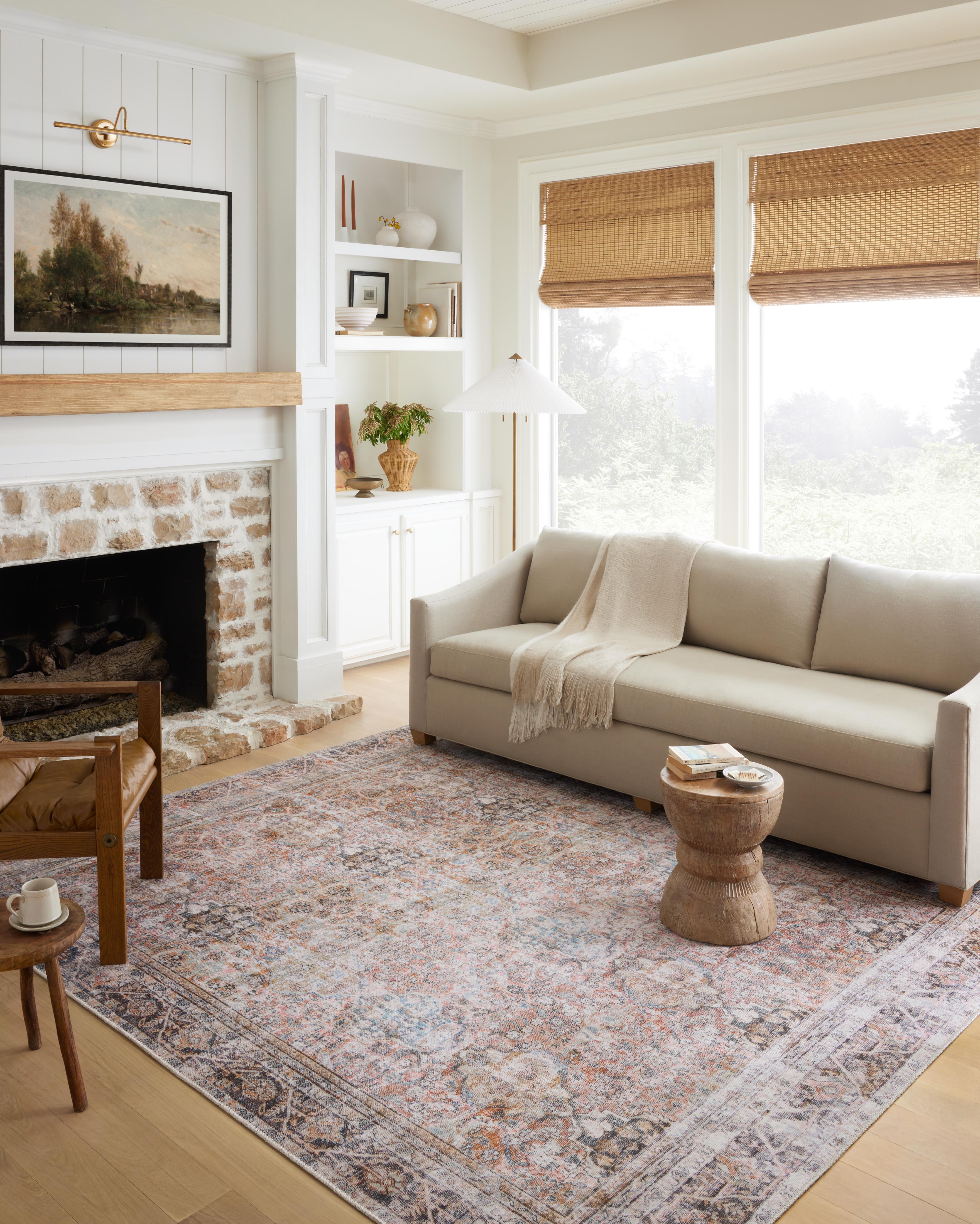 Loloi Adrian Sunset / Charcoal Rug 0-RUGS-patterned Loloi