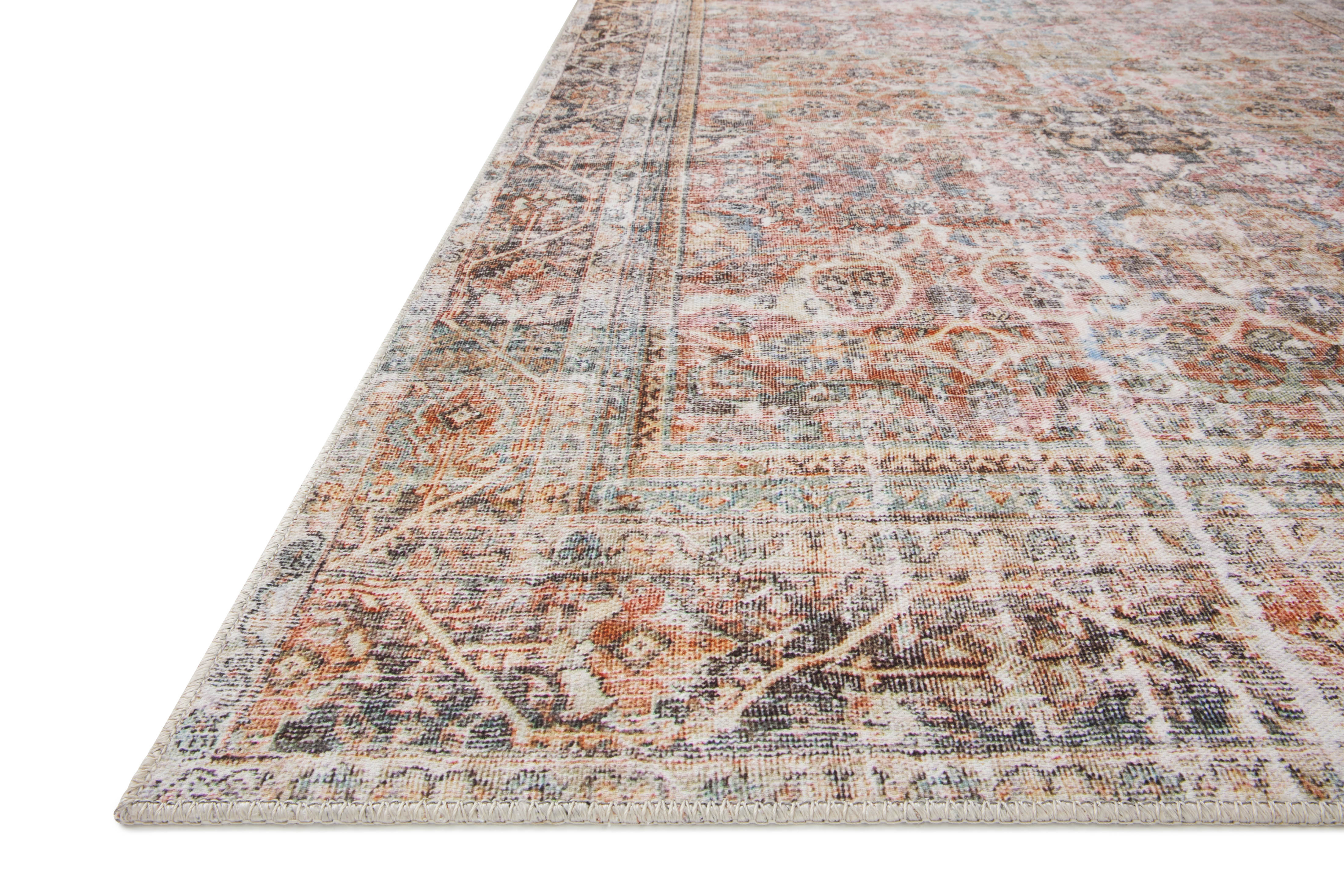 Loloi Adrian Sunset / Charcoal Rug 0-RUGS-patterned Loloi