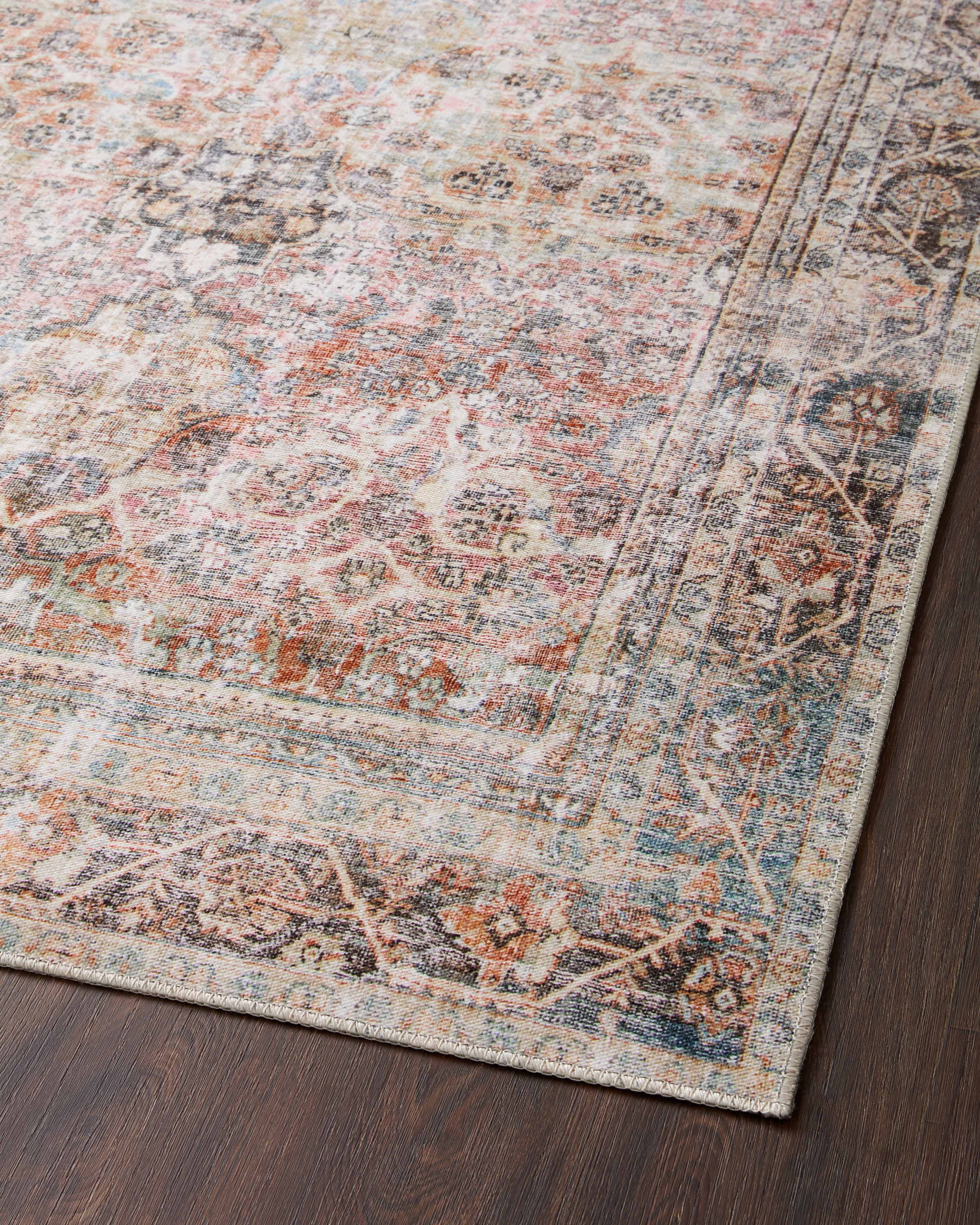 Loloi Adrian Sunset / Charcoal Rug 0-RUGS-patterned Loloi