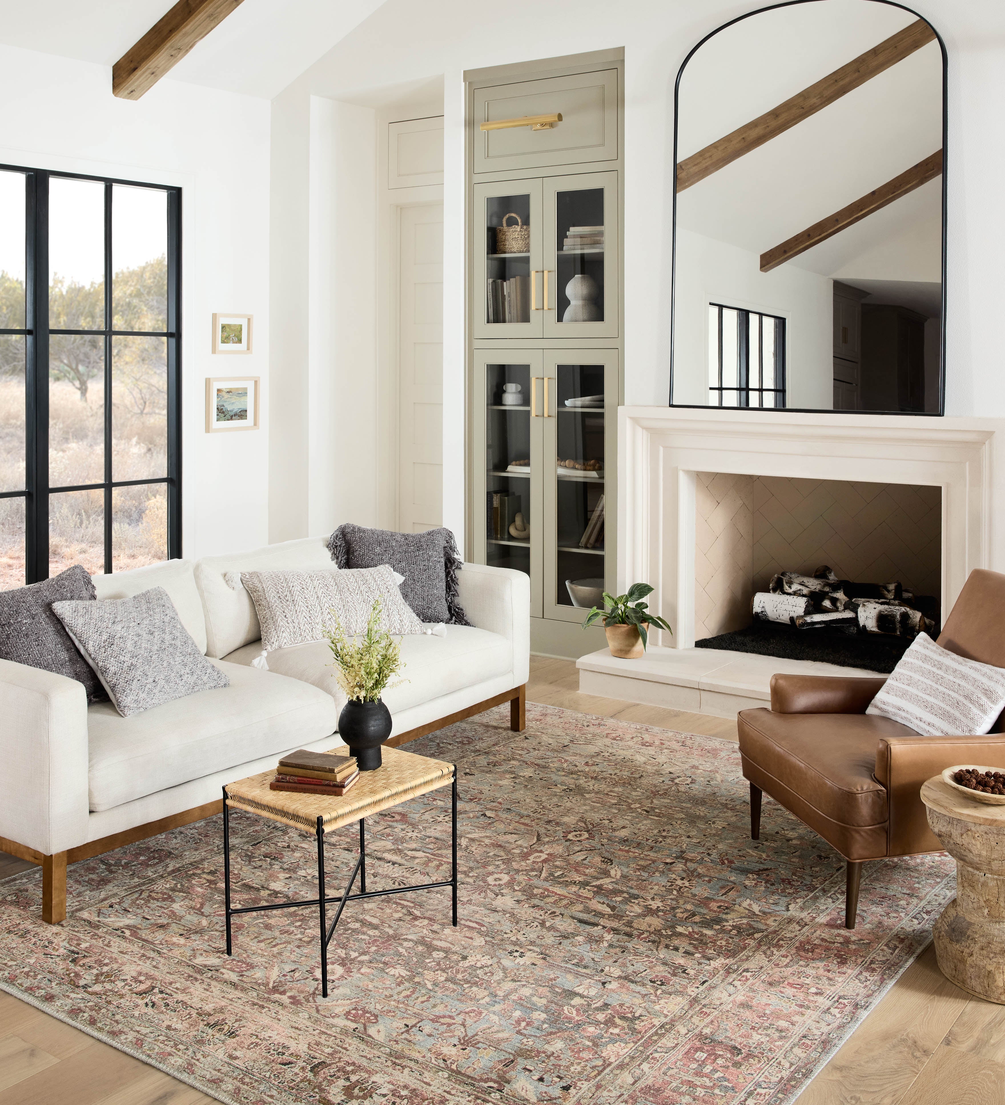 Loloi Adrian Ocean / Clay Rug 0-RUGS-patterned Loloi