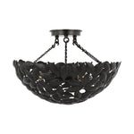 Kelan Semi Flush Mount LIGHTING - flush mount Visual Comfort Aged Iron