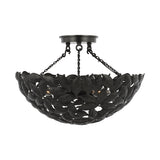 Kelan Semi Flush Mount LIGHTING - flush mount Visual Comfort Aged Iron