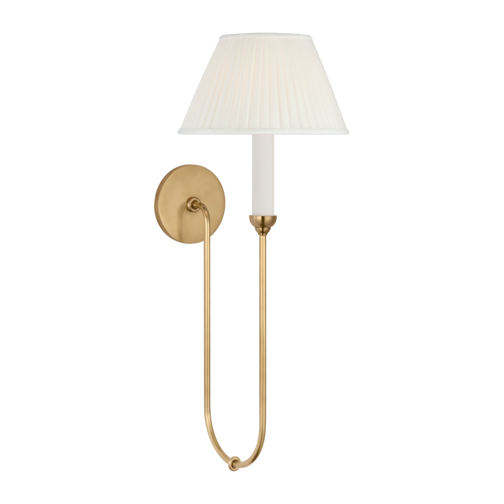 Ingela 24" Single Sconce LIGHTING - sconce Visual Comfort Hand-Rubbed Antique Brass