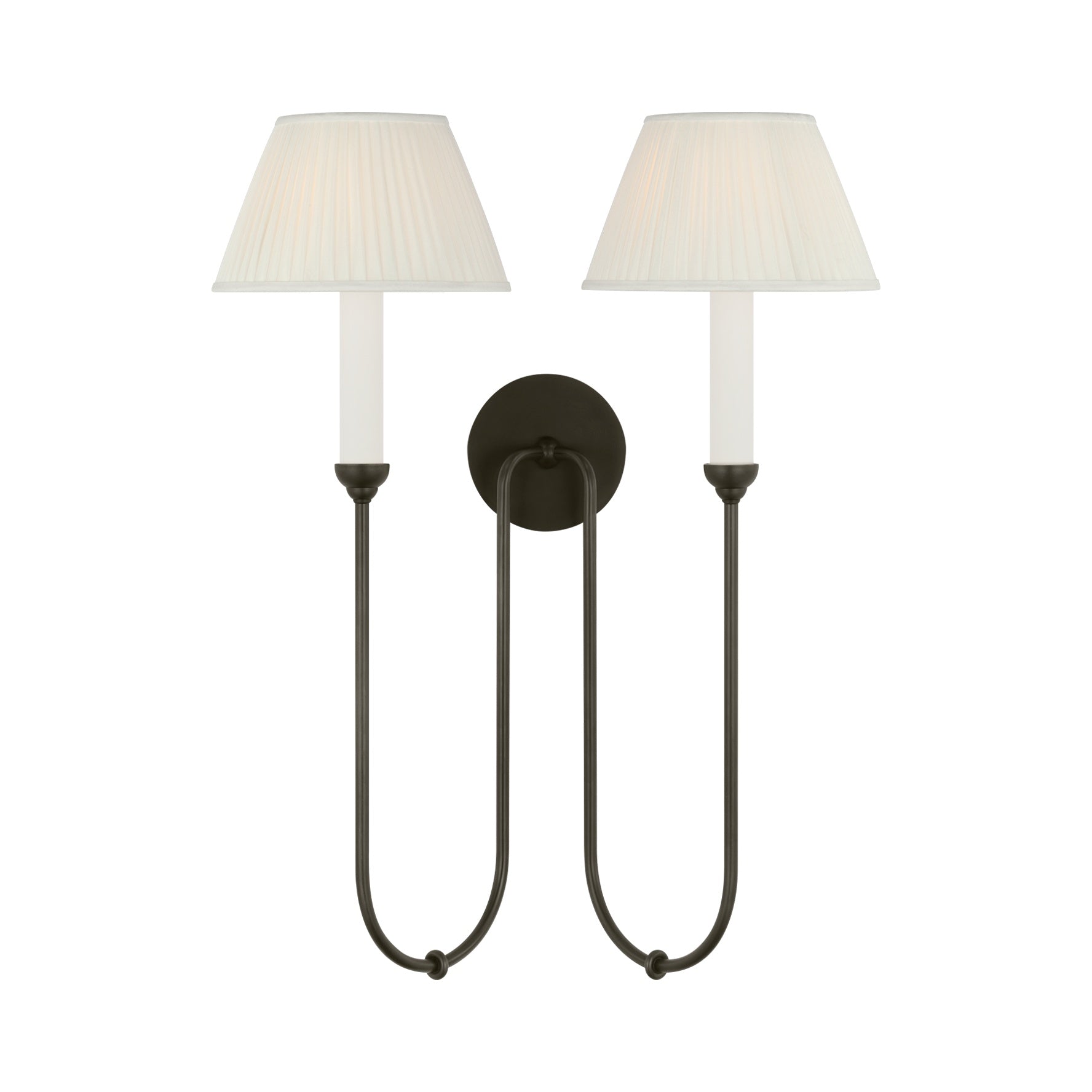 Ingela 24" Double Sconce LIGHTING - sconce Visual Comfort Modern Iron