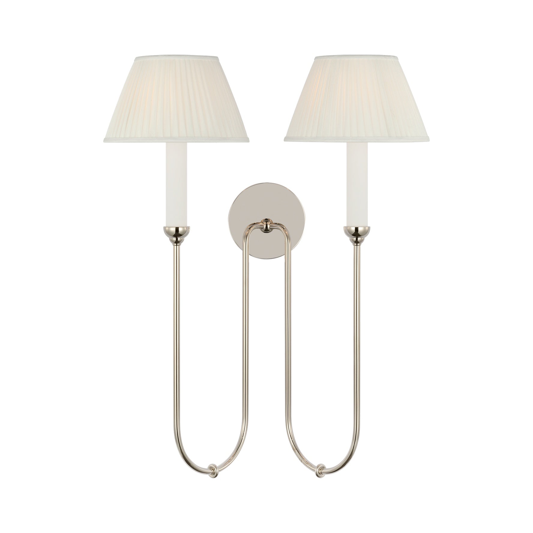 Ingela 24" Double Sconce LIGHTING - sconce Visual Comfort Polished Nickel