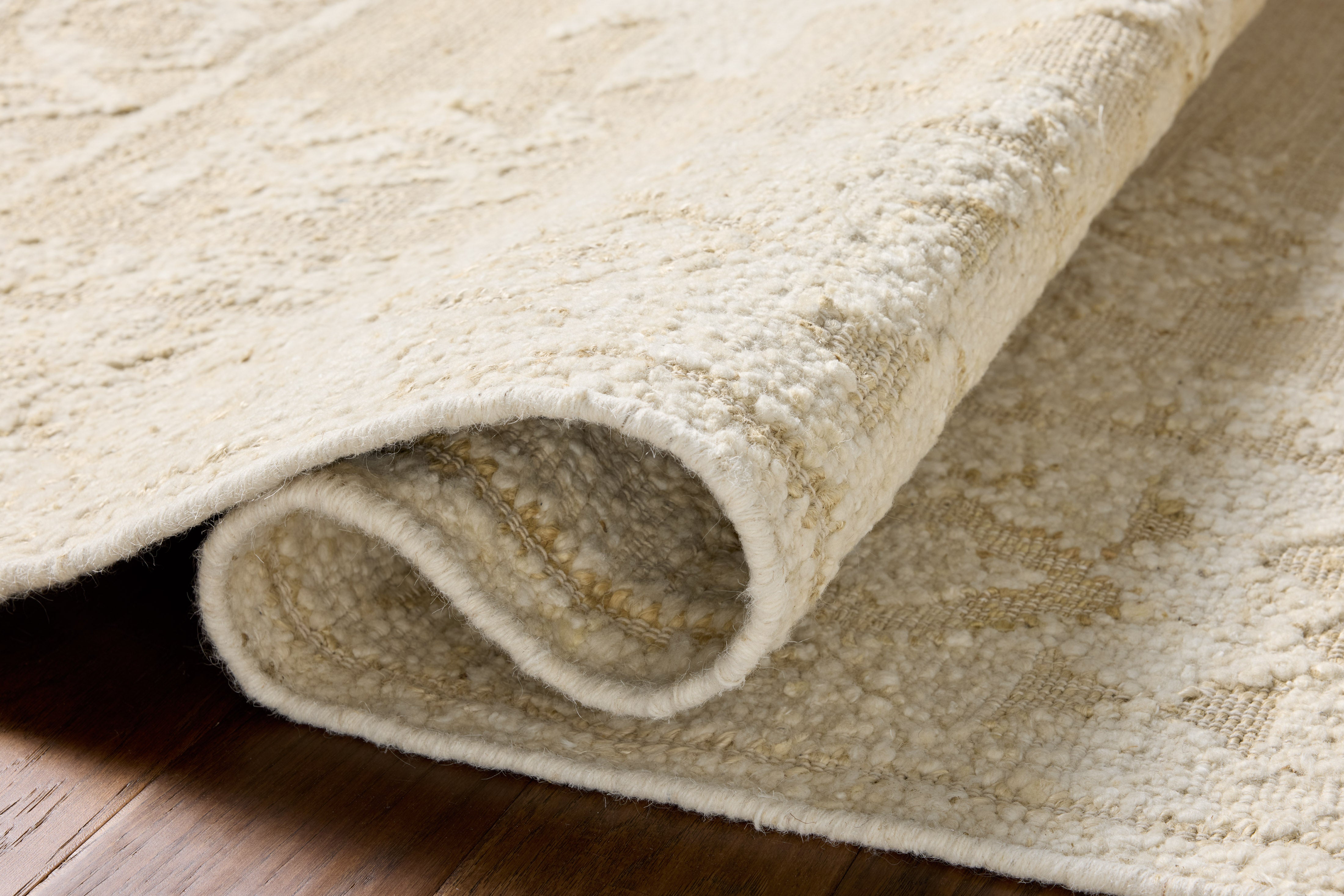 Loloi Alara Ivory / Natural Rug No.1 RUGS - wool Loloi 18" x 18" sample