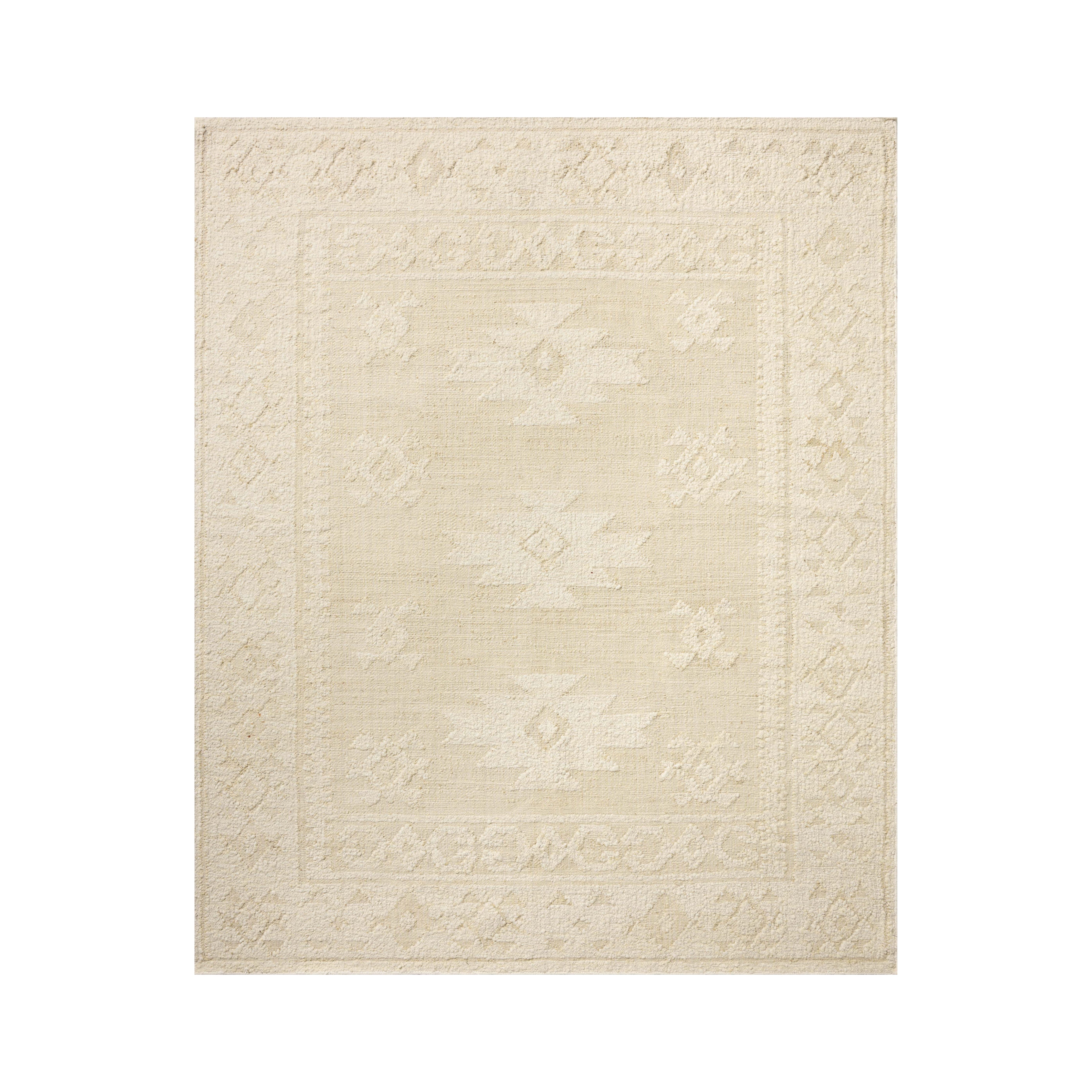 Loloi Alara Ivory / Natural Rug No.1 RUGS - wool Loloi 18" x 18" sample