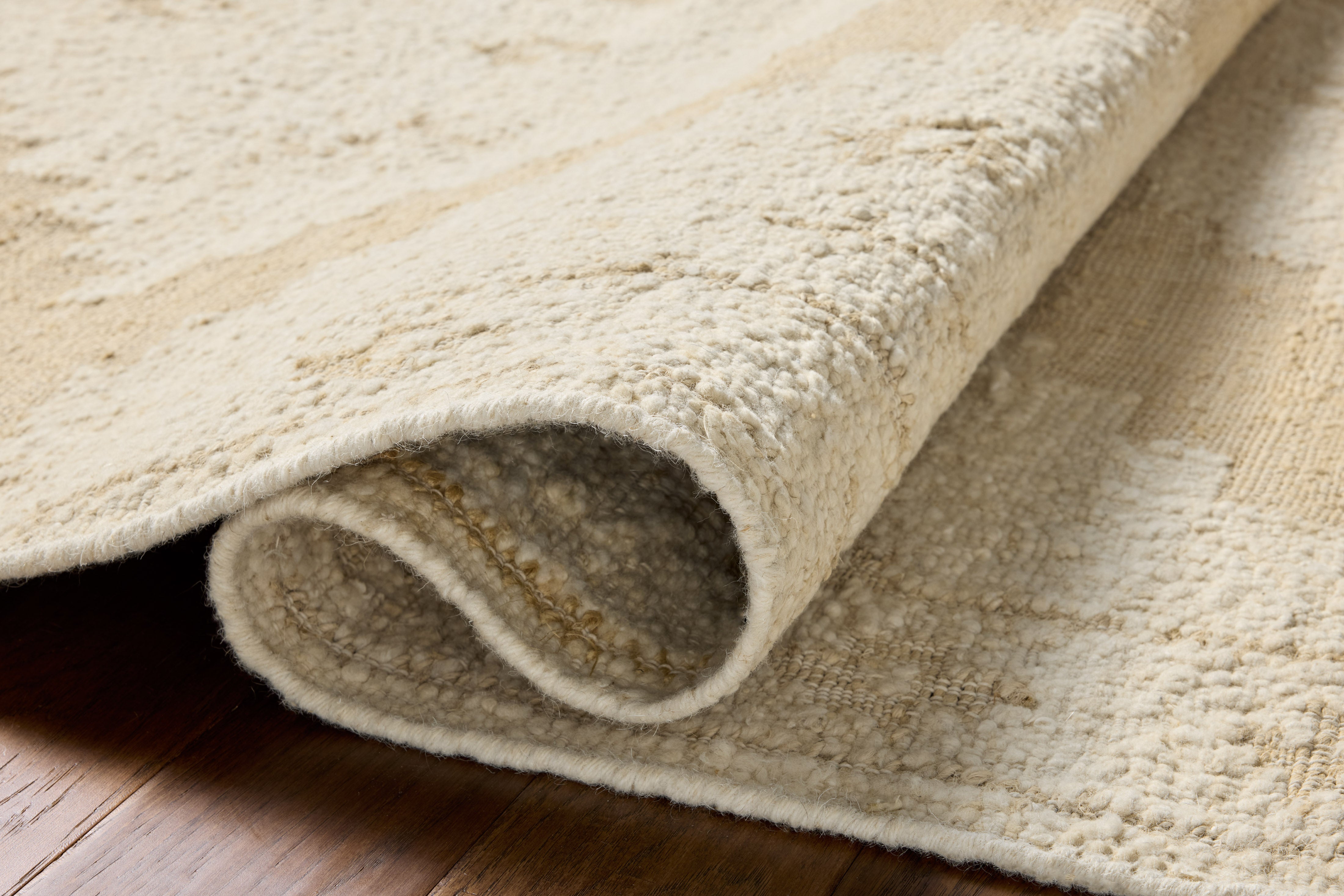 Loloi Alara Ivory / Natural Rug No.2 RUGS - wool Loloi 18" x 18" sample