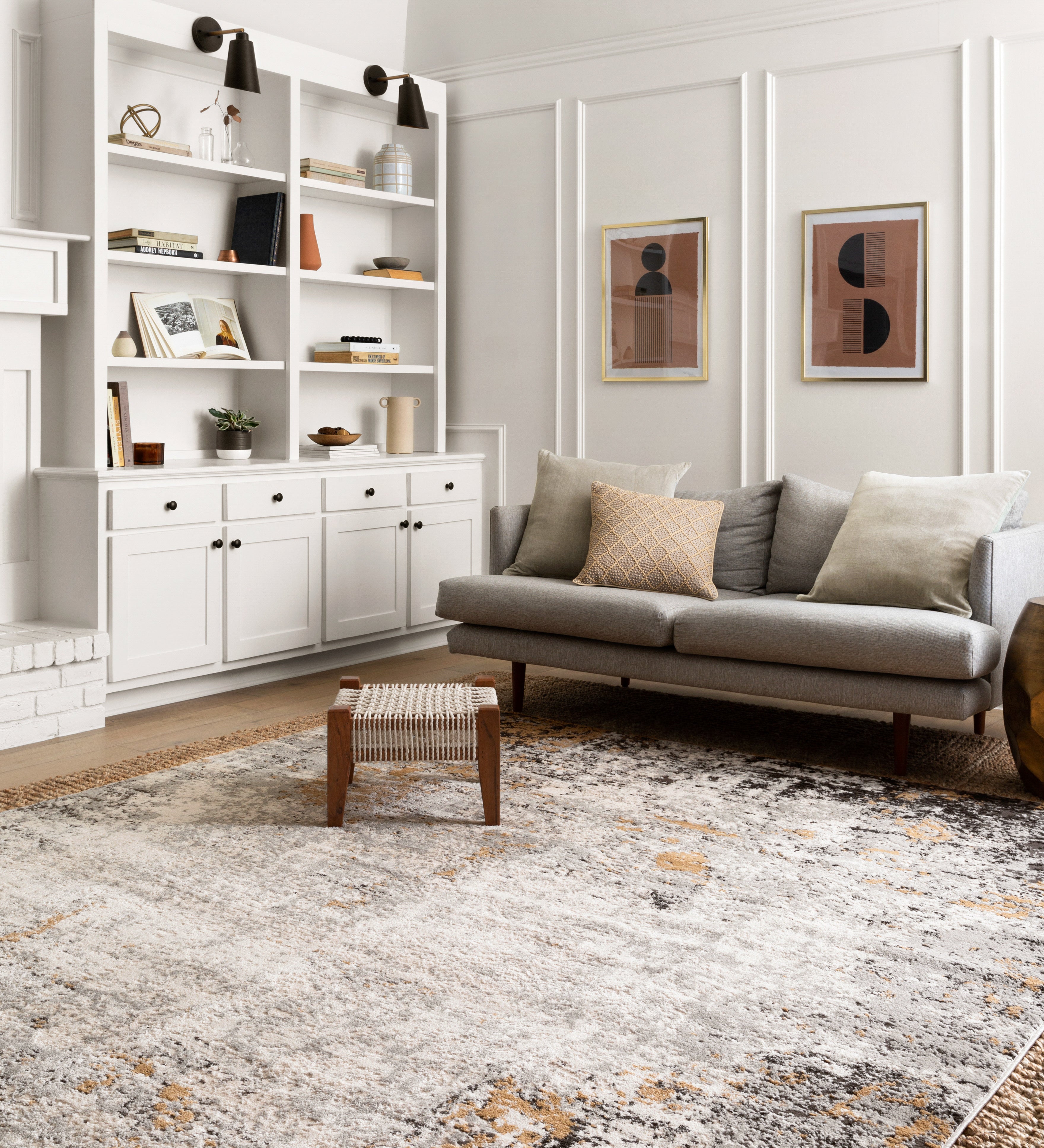 Loloi Alchemy Granite / Gold Rug RUGS - synthetic Loloi