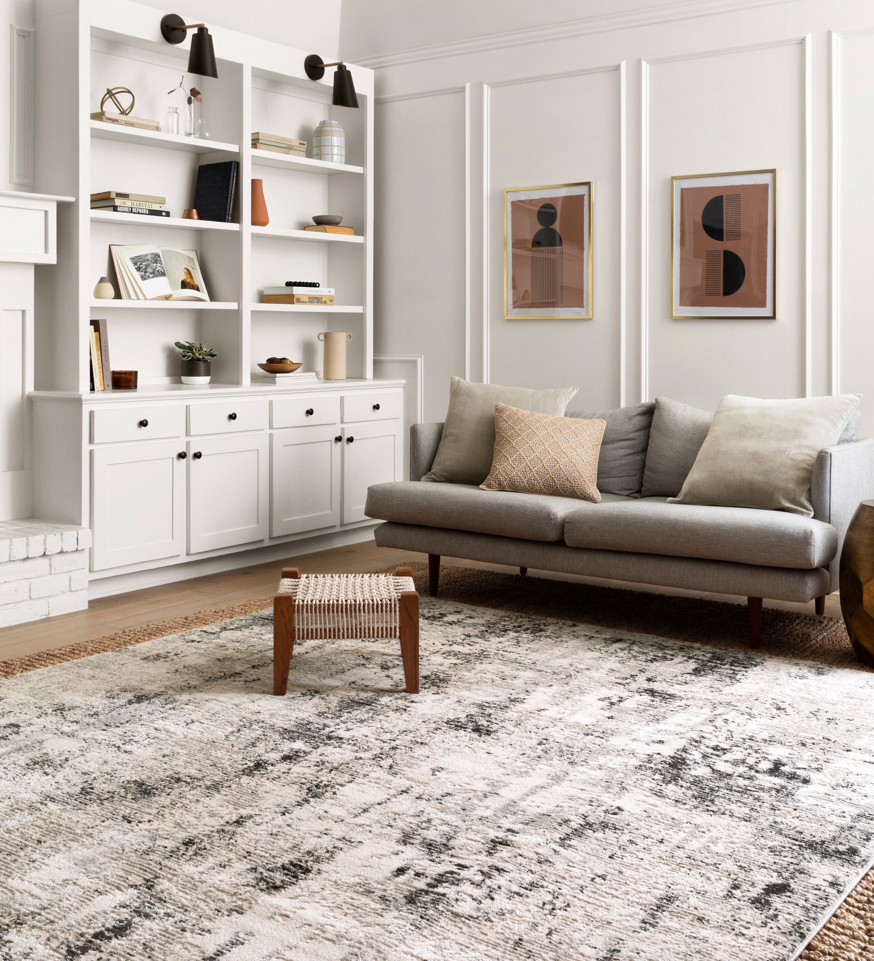 Loloi Alchemy Silver / Graphite Rug RUGS - synthetic Loloi