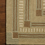 Chris Loves Julia x Loloi Alfie Green / Natural Rug RUGS - wool Loloi