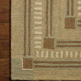 Chris Loves Julia x Loloi Alfie Green / Natural Rug RUGS - wool Loloi