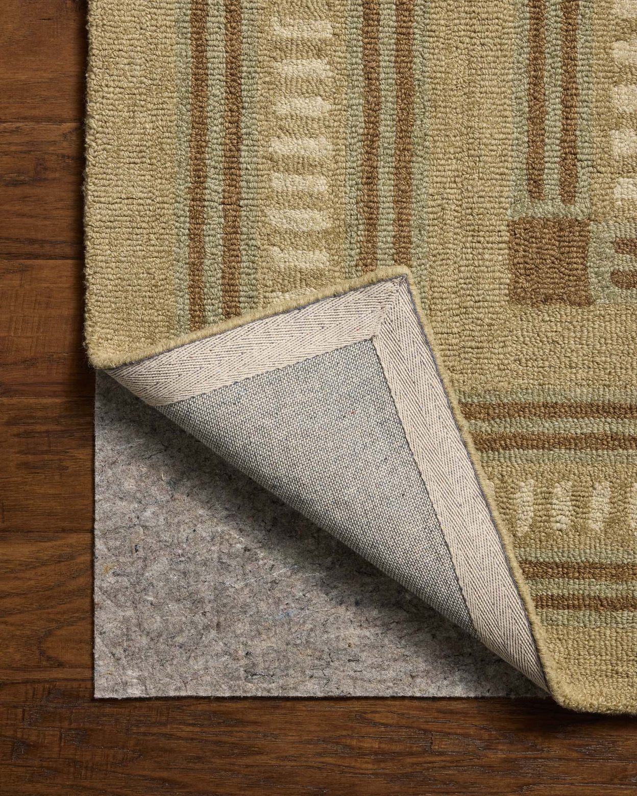 Chris Loves Julia x Loloi Alfie Green / Natural Rug RUGS - wool Loloi