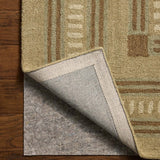 Chris Loves Julia x Loloi Alfie Green / Natural Rug RUGS - wool Loloi