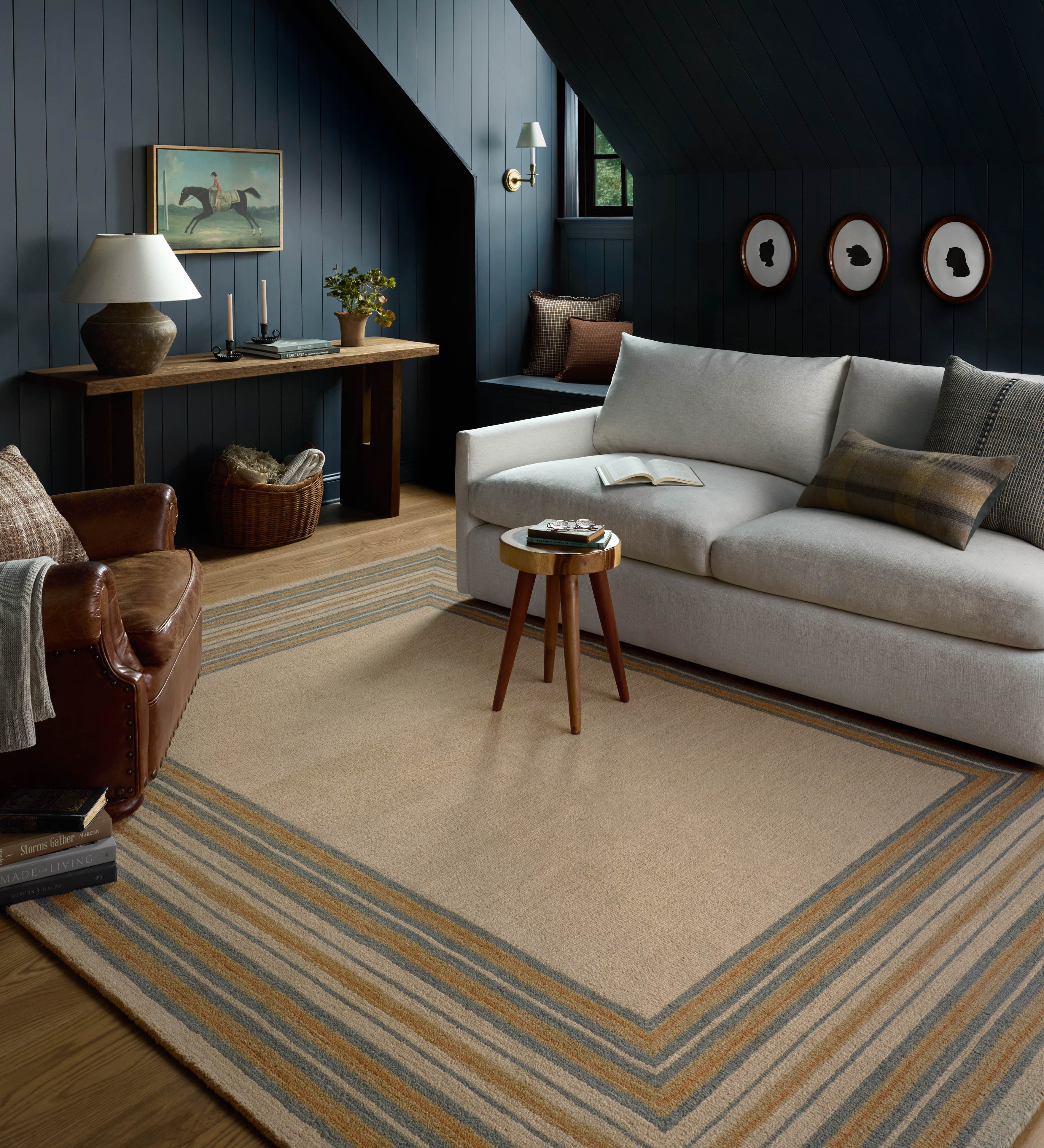 Chris Loves Julia x Loloi Alfie Natural / Multi Rug RUGS - wool Loloi