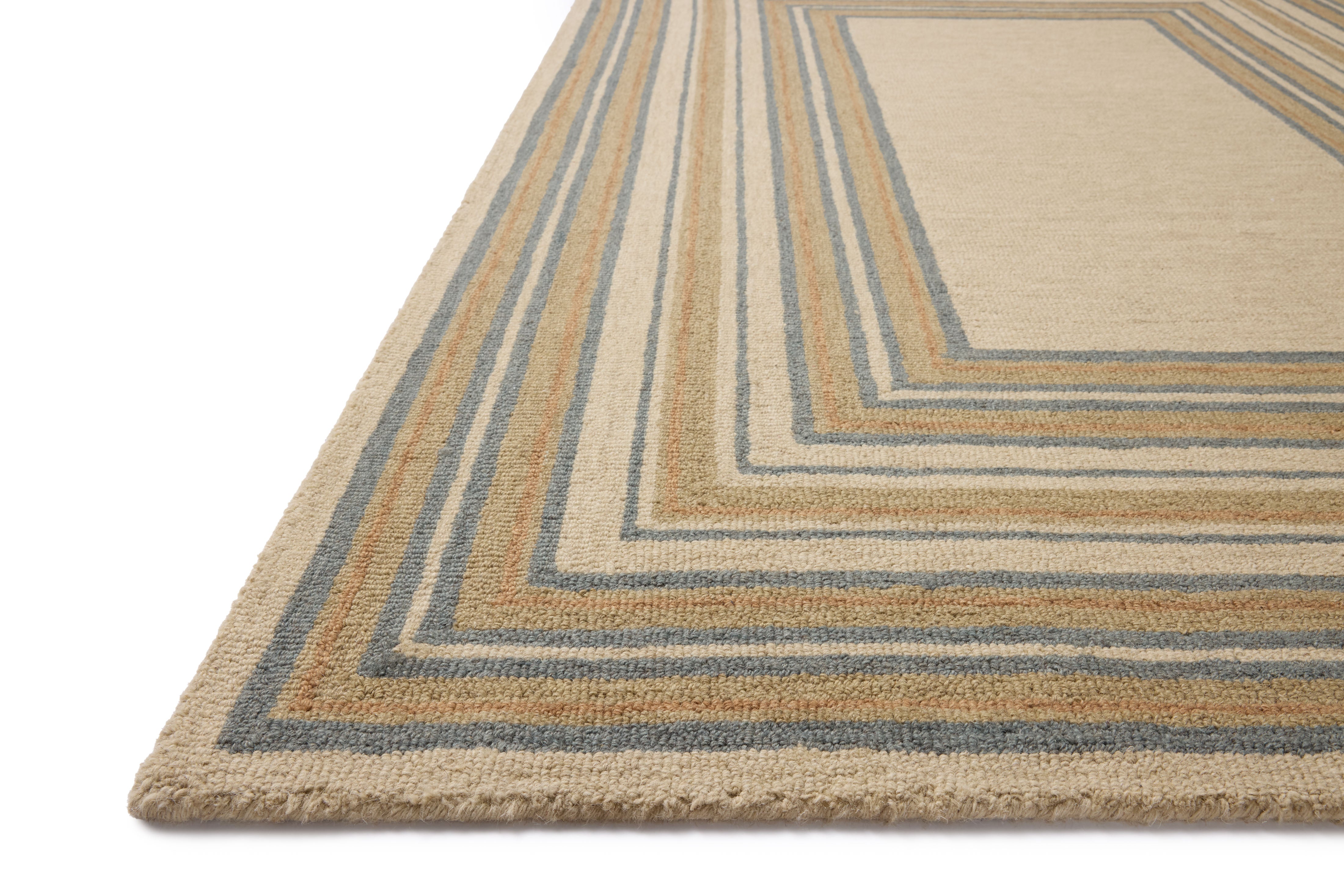 Chris Loves Julia x Loloi Alfie Natural / Multi Rug RUGS - wool Loloi