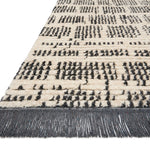 Chris Loves Julia x Loloi Alice Cream / Charcoal Rug No.2 RUGS - synthetic Loloi