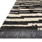 Chris Loves Julia x Loloi Alice Cream / Charcoal Rug No.3 RUGS - synthetic Loloi
