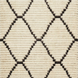 Chris Loves Julia x Loloi Alice Cream / Charcoal Rug No.4 RUGS - synthetic Loloi