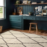 Chris Loves Julia x Loloi Alice Cream / Charcoal Rug No.4 RUGS - synthetic Loloi