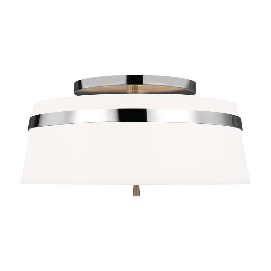 Cordtlandt Semi-Flush Mount LIGHTING - flush mount Visual Comfort Large Polished Nickel