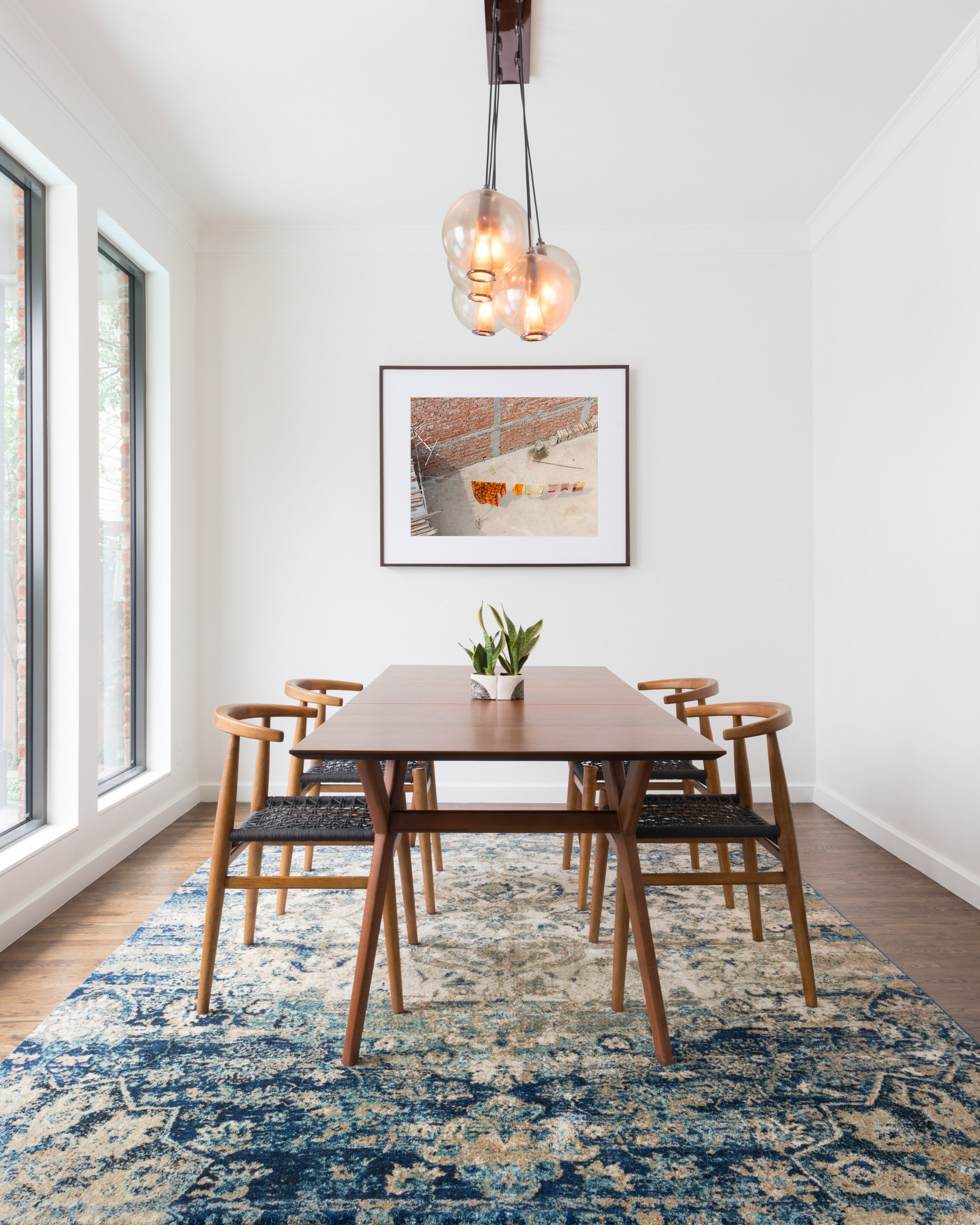 Loloi Anastasia Blue / Ivory Rug RUGS - synthetic Loloi