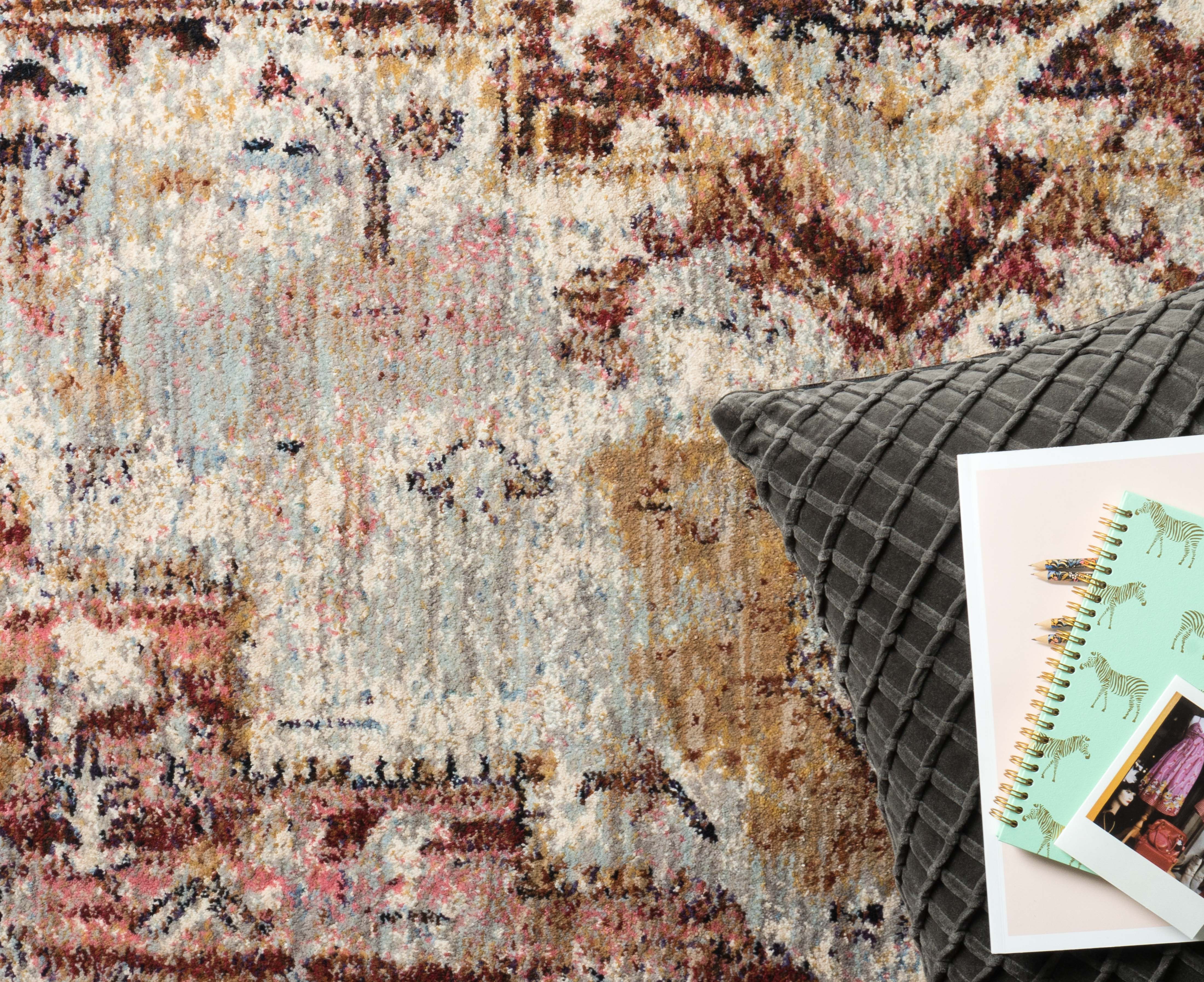 Loloi Anastasia Slate / Multi Rug RUGS - synthetic Loloi