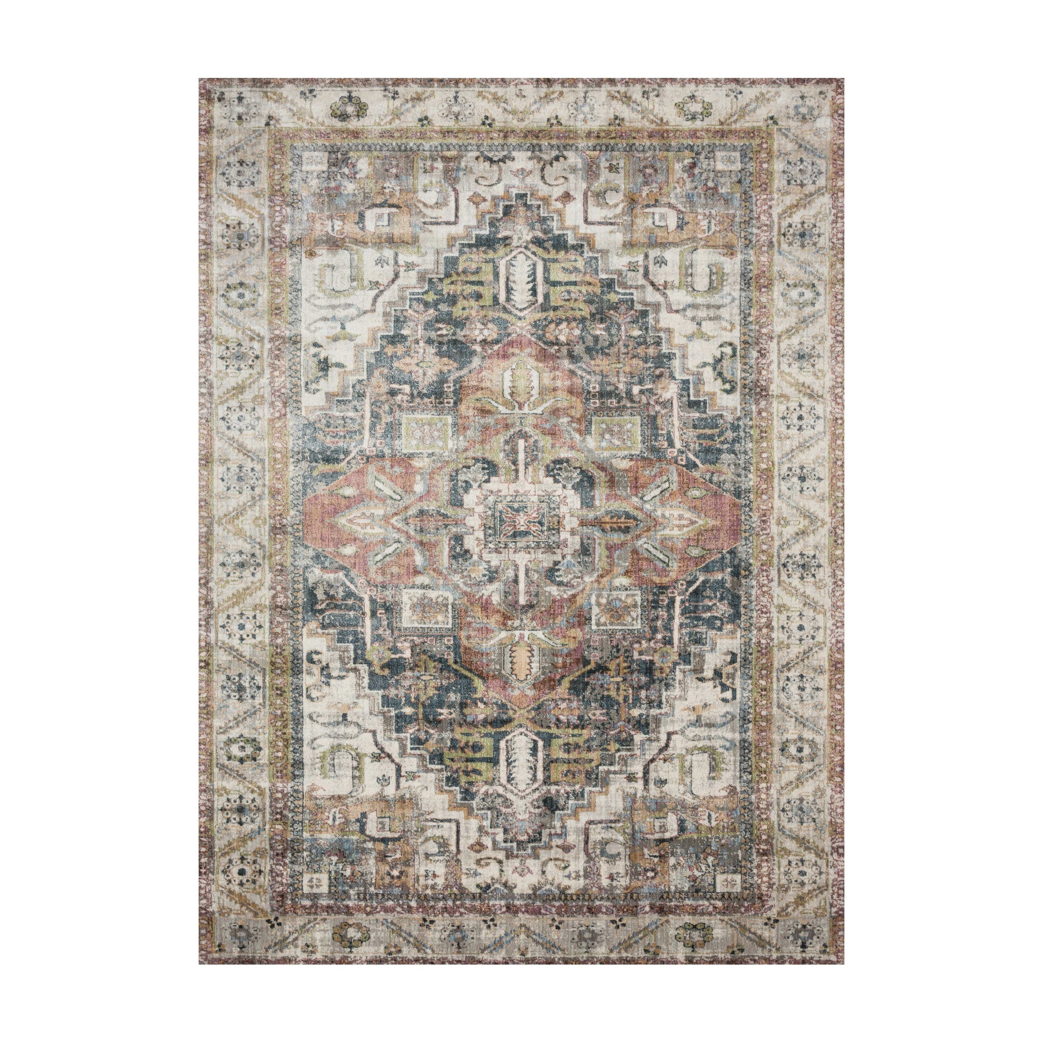 Loloi Anastasia Ivory / Multi Rug No.3 RUGS - synthetic Loloi 13' x 18'