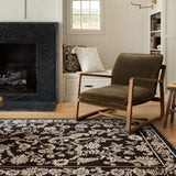 Rifle Paper Co. x Loloi Arboretum Black Rug 1-RUGS-wool rugs Loloi