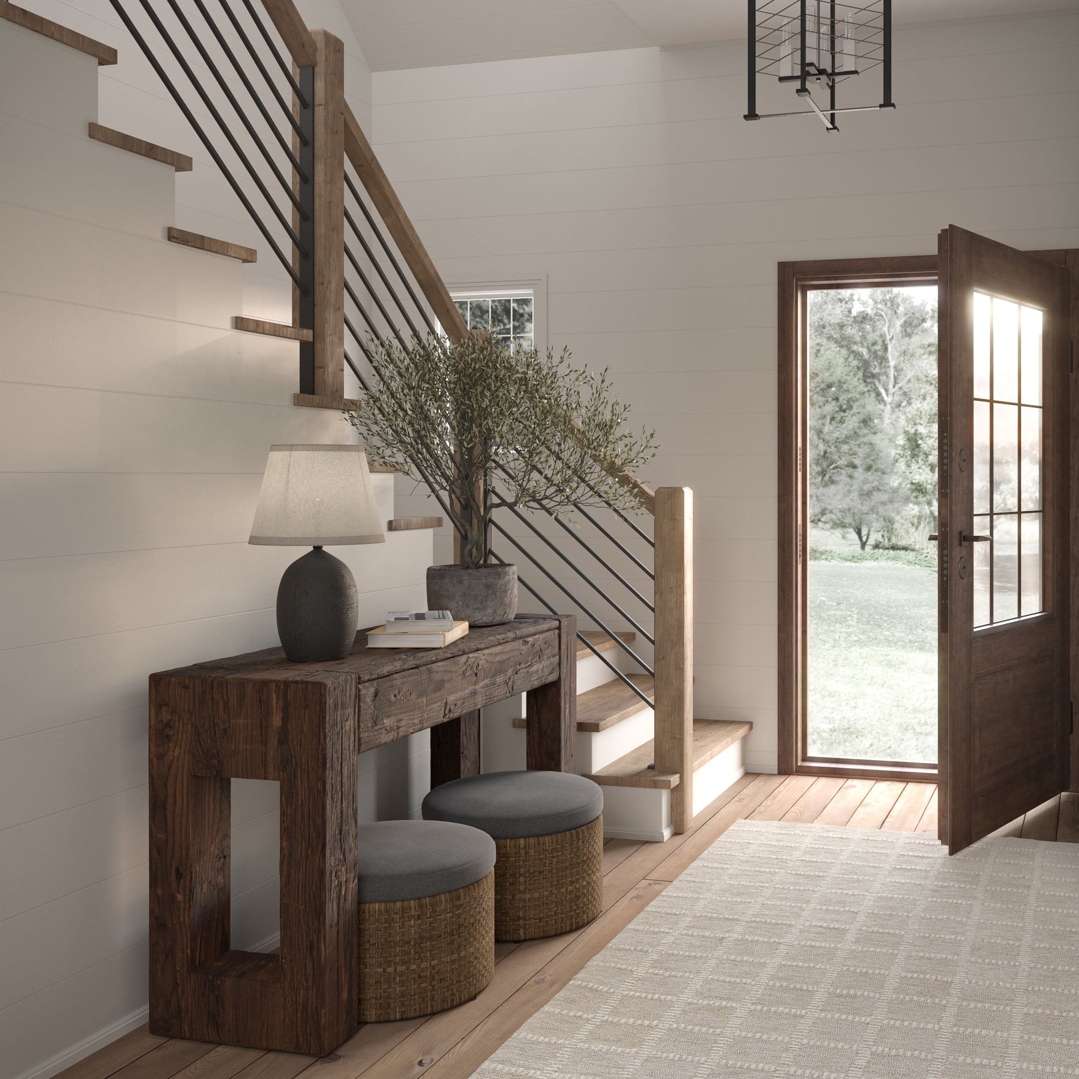 Archie Gridwork Hand Tufted Rug RUGS - wool Momeni