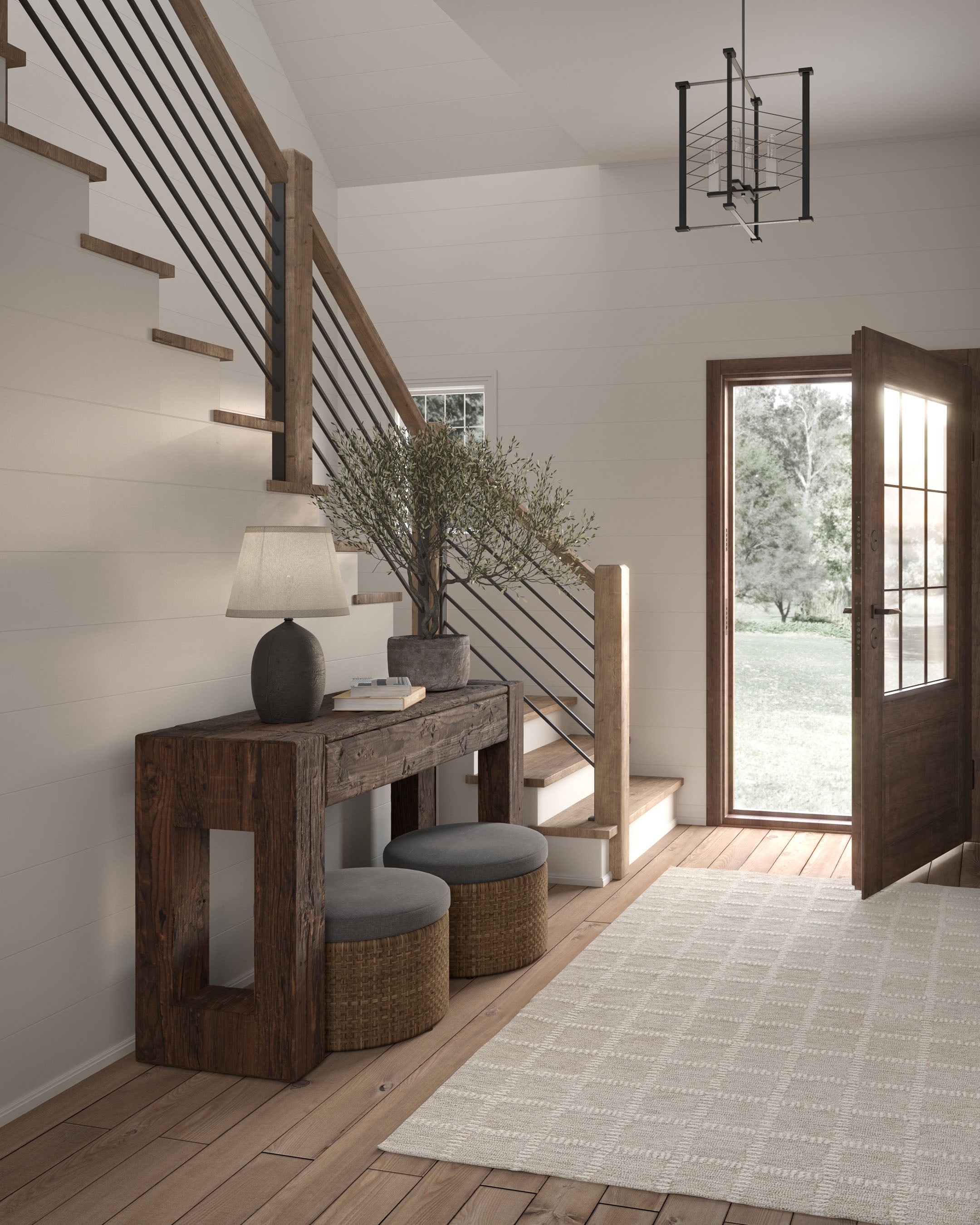Archie Gridwork Hand Tufted Rug RUGS - wool Momeni