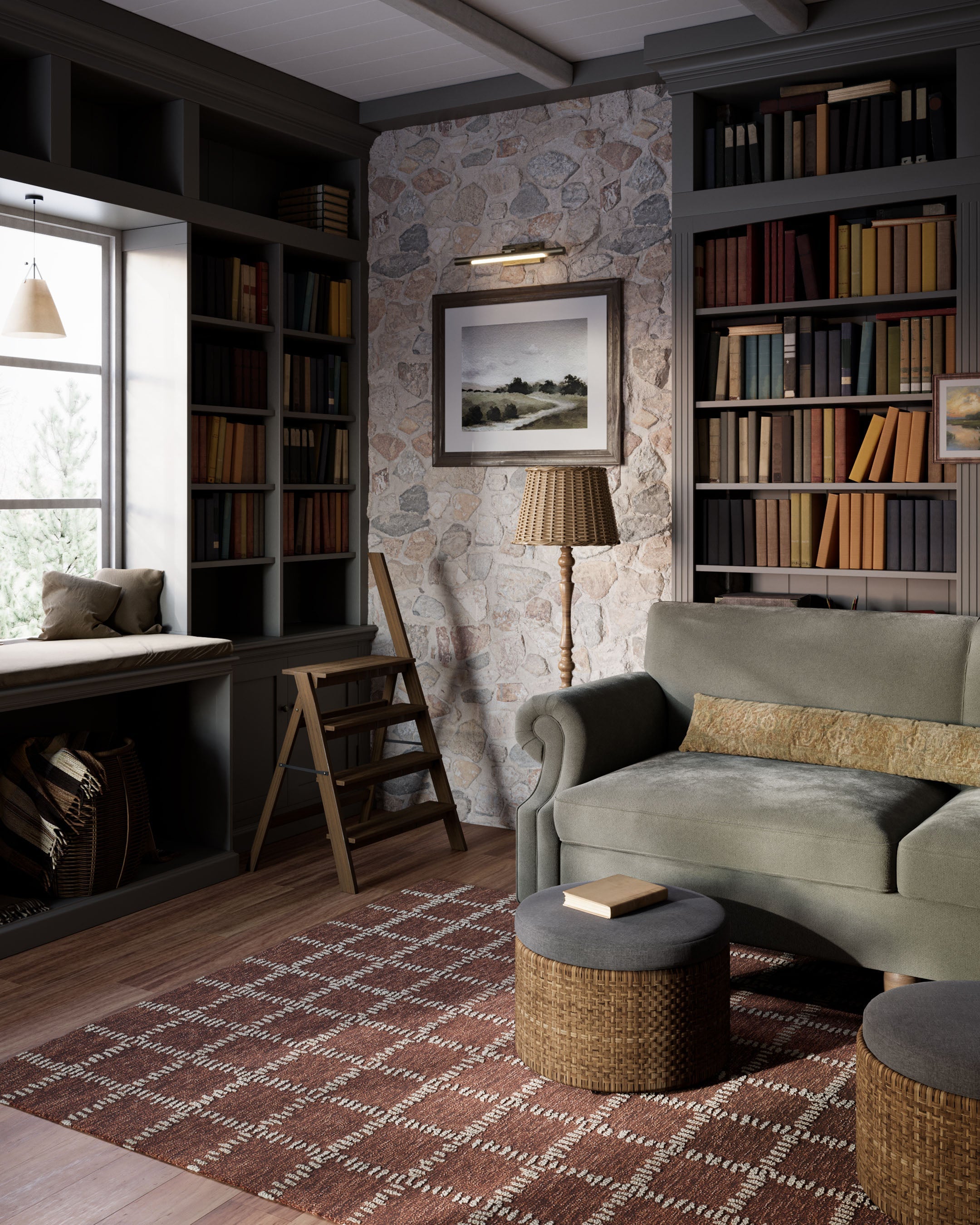 Archie Gridwork Hand Tufted Rug RUGS - wool Momeni