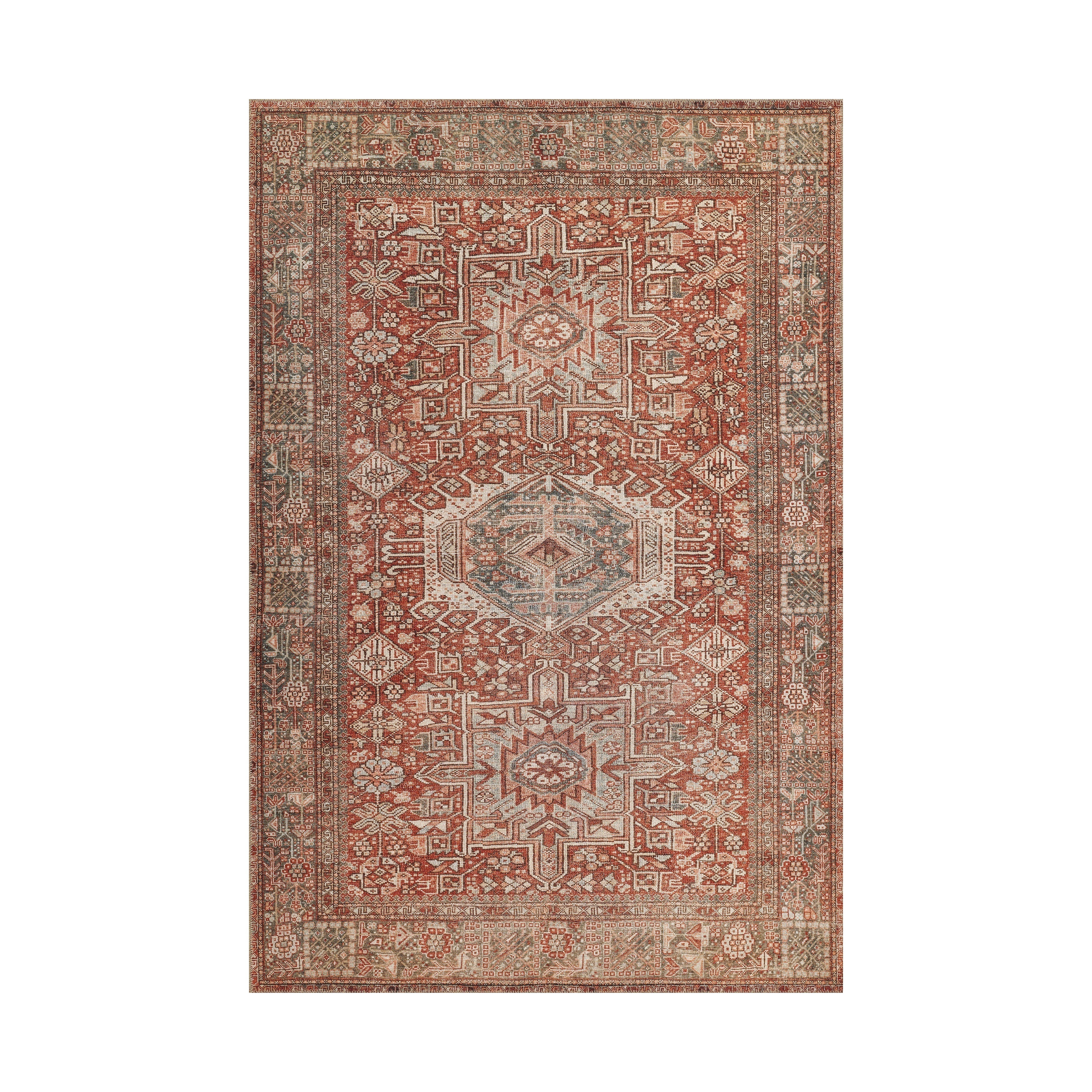 Ariana Machine Made Rug RUGS - synthetic Momeni Red 2' X 3'
