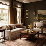 Ariyah Brick / Blue Rug RUGS - synthetic Momeni