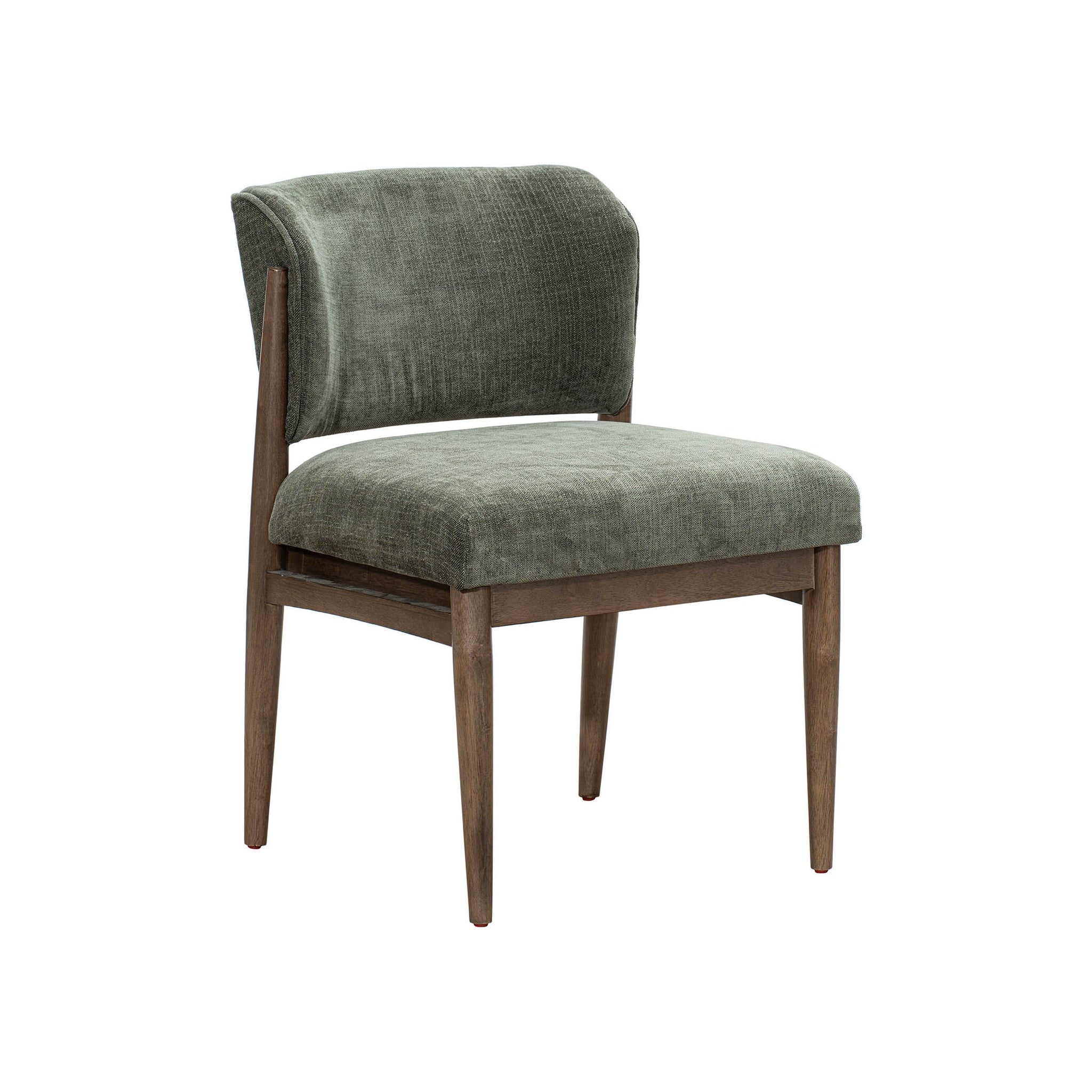 Athena Dining Chair - set of 2, Olive Chenille